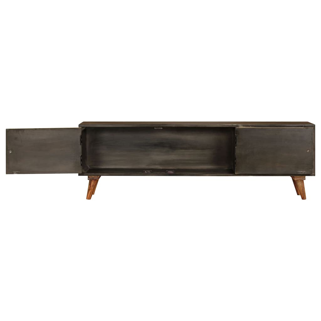 55 Inch TV Stand Solid Mango Wood Media Console Entertainment Center - 55.1