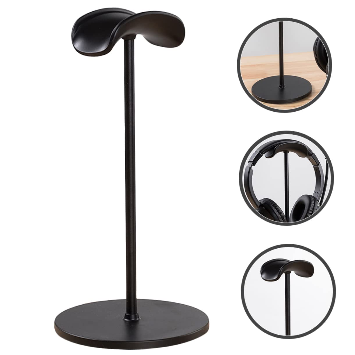 IMIKEYA 4-Pack Gaming Headset Stand - Adjustable Headphone Holder for Desk, Earphone Hanger Rack - Perfect for Gamers, Streamers & Office Use