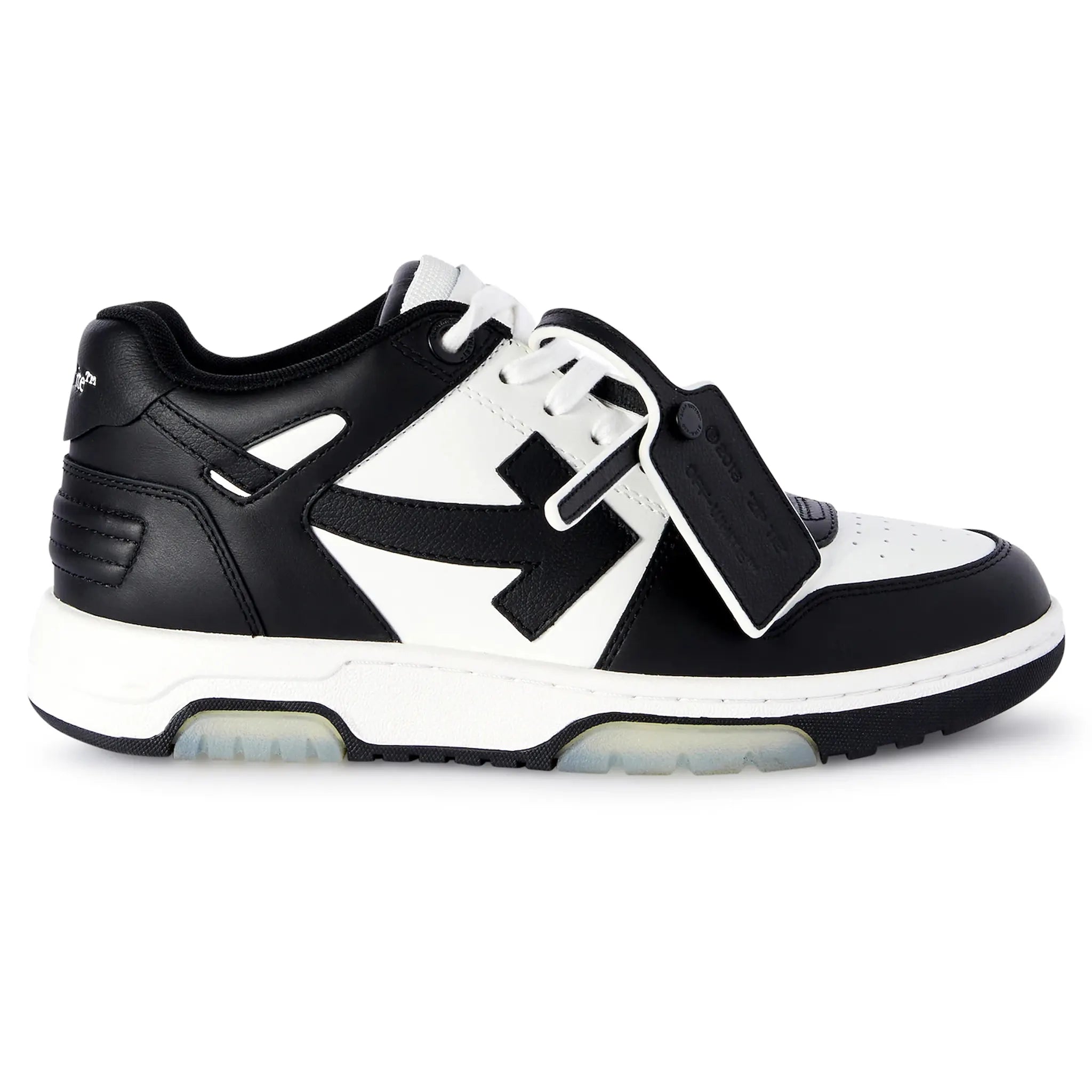 Off White Out Of Office Black & White Sneakers for Men & Women - Stylish Casual Shoes for Walking, Running & Everyday Wear