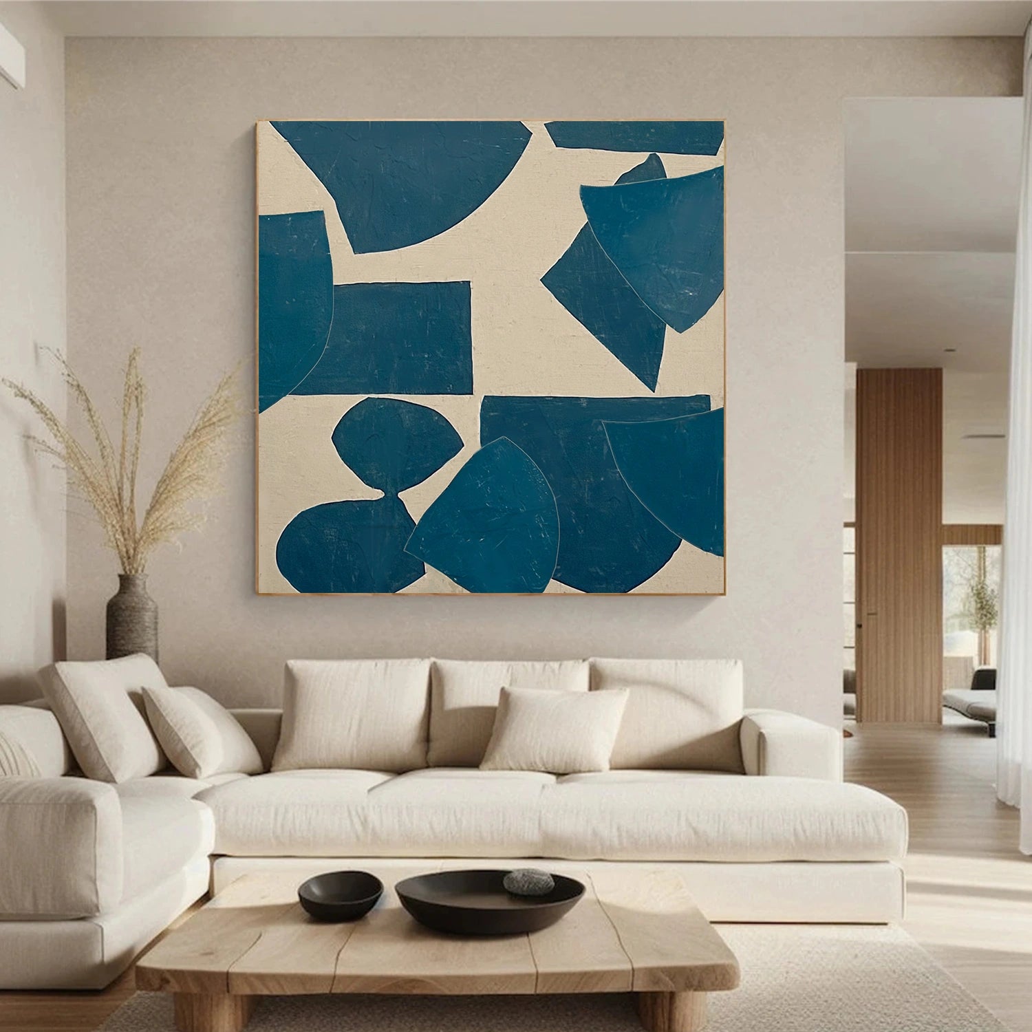 Abstract Painting #AB 453 - Modern Wall Art Decor for Living Room, Bedroom & Office | Large Canvas Artwork for Home & Office Decoration