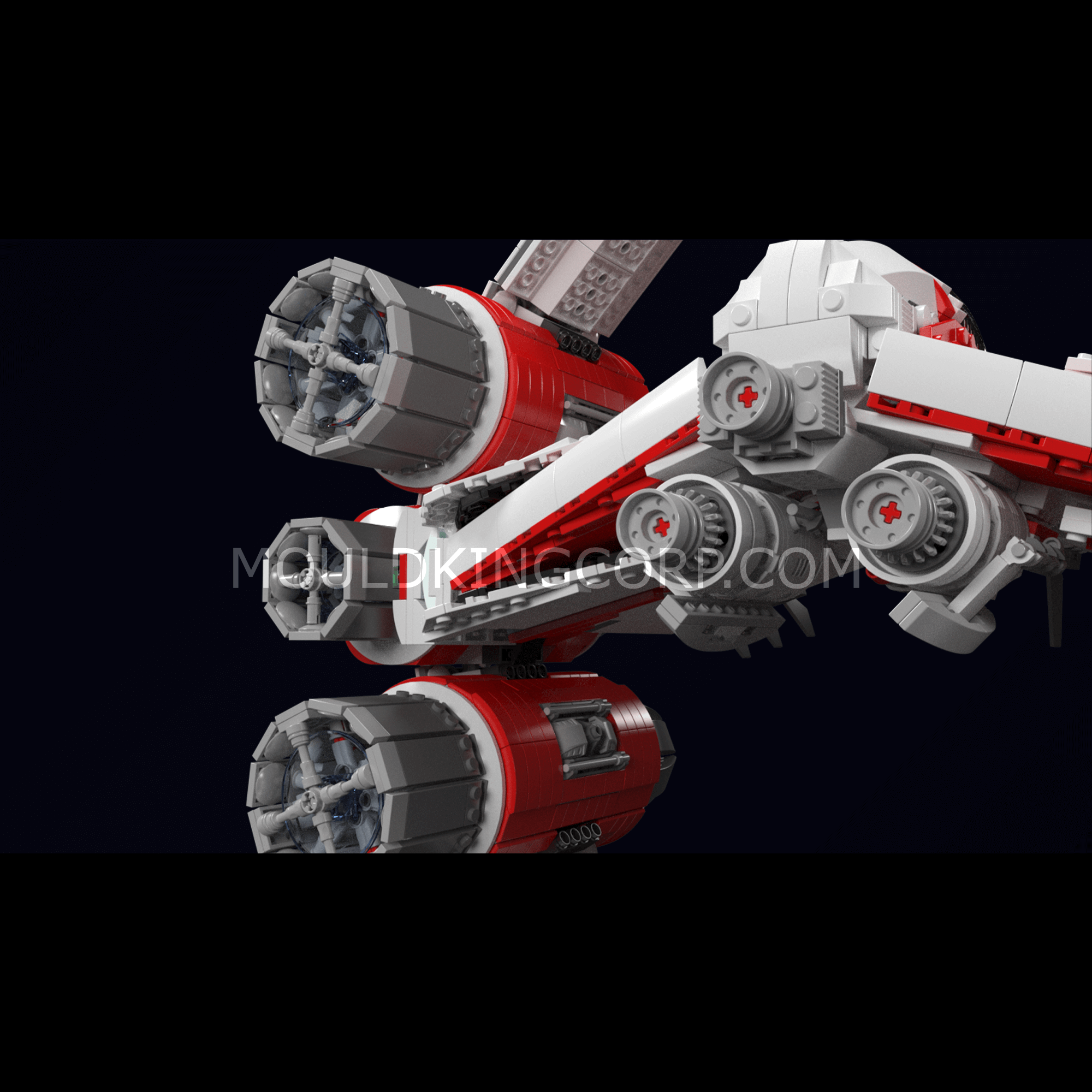 Mould King 21047 Interstellar Ring Fighter Model Building Set - 6,003 Piece Space-Themed Construction Kit for Adults & Teens | Perfect for STEM Learning, Gift Giving & Sci-Fi Enthusiasts