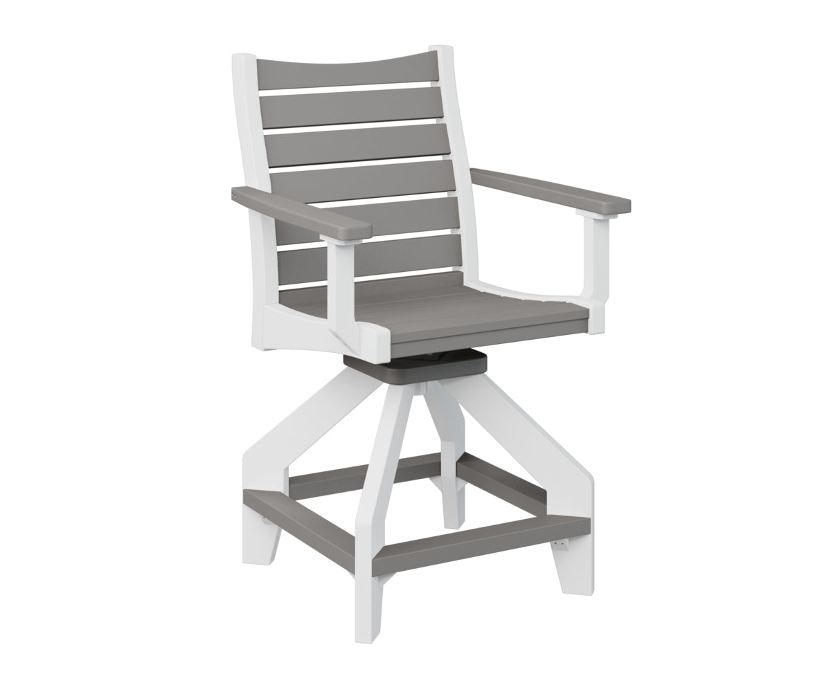 Berlin Gardens Bristol Swivel Counter Chair - Adjustable Height Bar Stool with 360° Rotation, Padded Seat & Backrest - Perfect for Kitchen Islands, Breakfast Bars & Home Decor