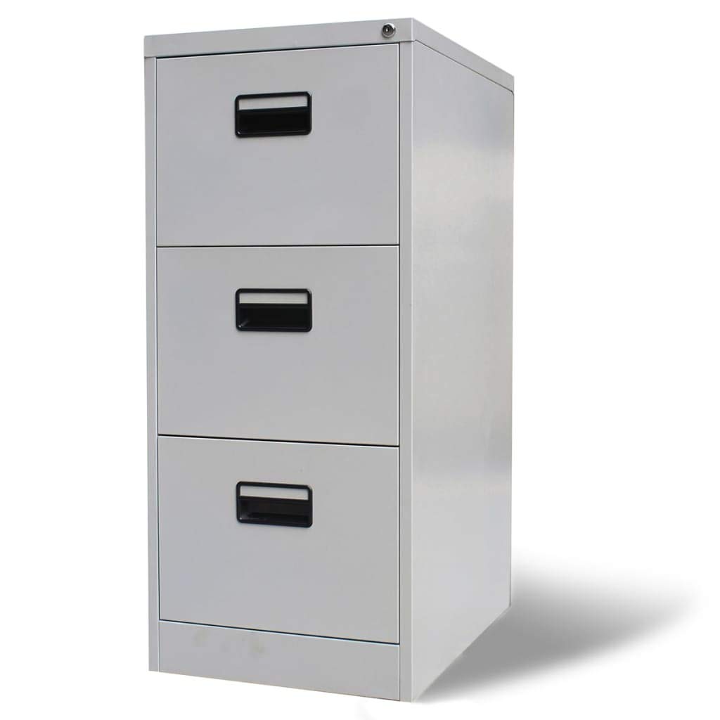 Tikarti 3-Drawer Steel File Cabinet, 40.4