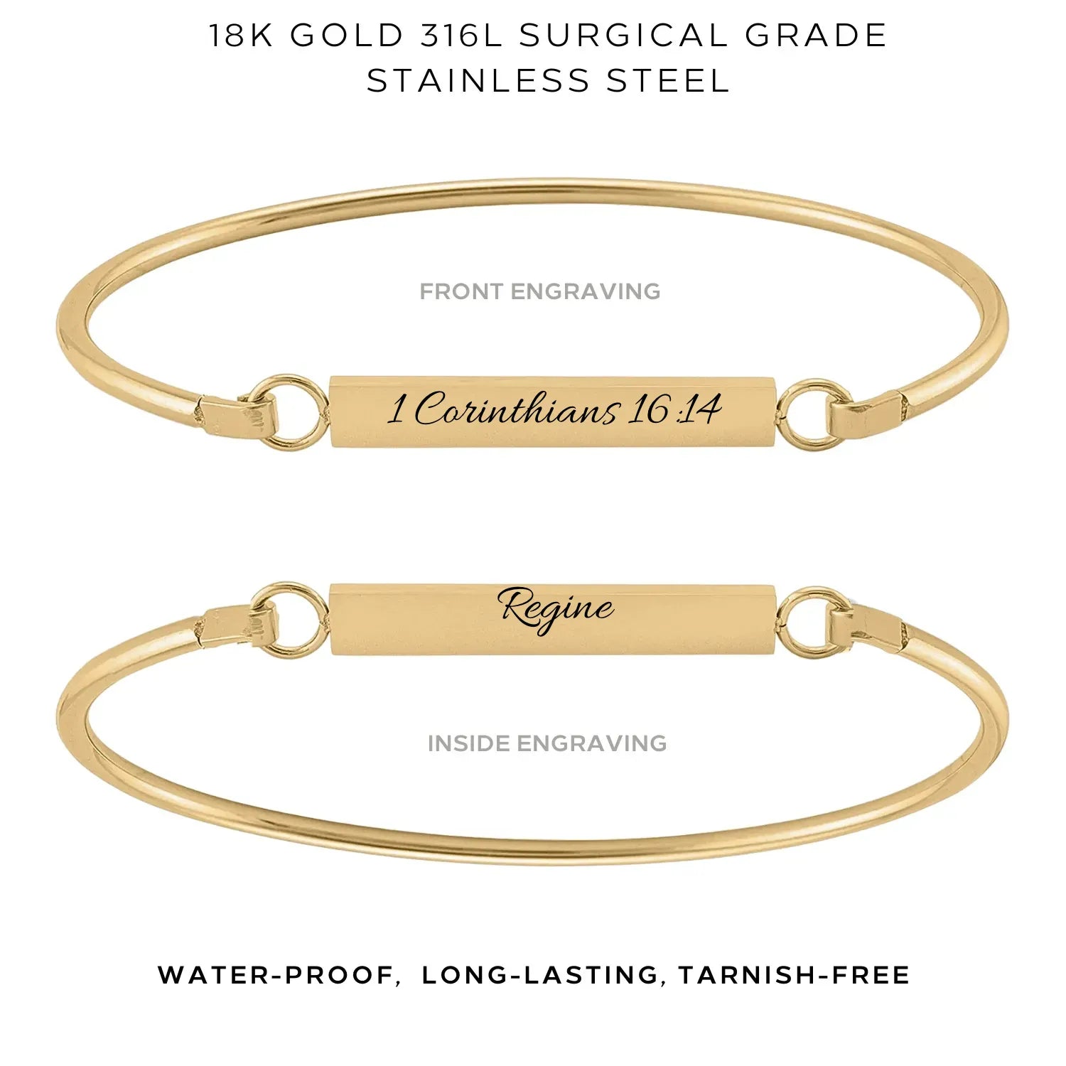 Elegant 'My Story' Bangle Bracelet - Personalized Jewelry Gift for Women - $38.00 - Perfect for Anniversaries, Birthdays & Special Occasions