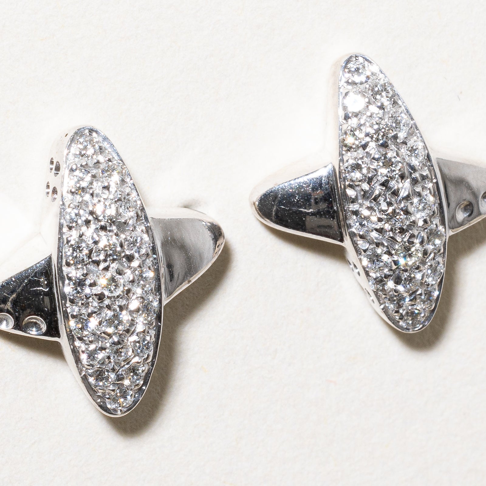 0.36ctw Diamond Cluster X Stud Earrings for Women - Elegant & Sparkling Jewelry for Parties, Weddings & Everyday Wear