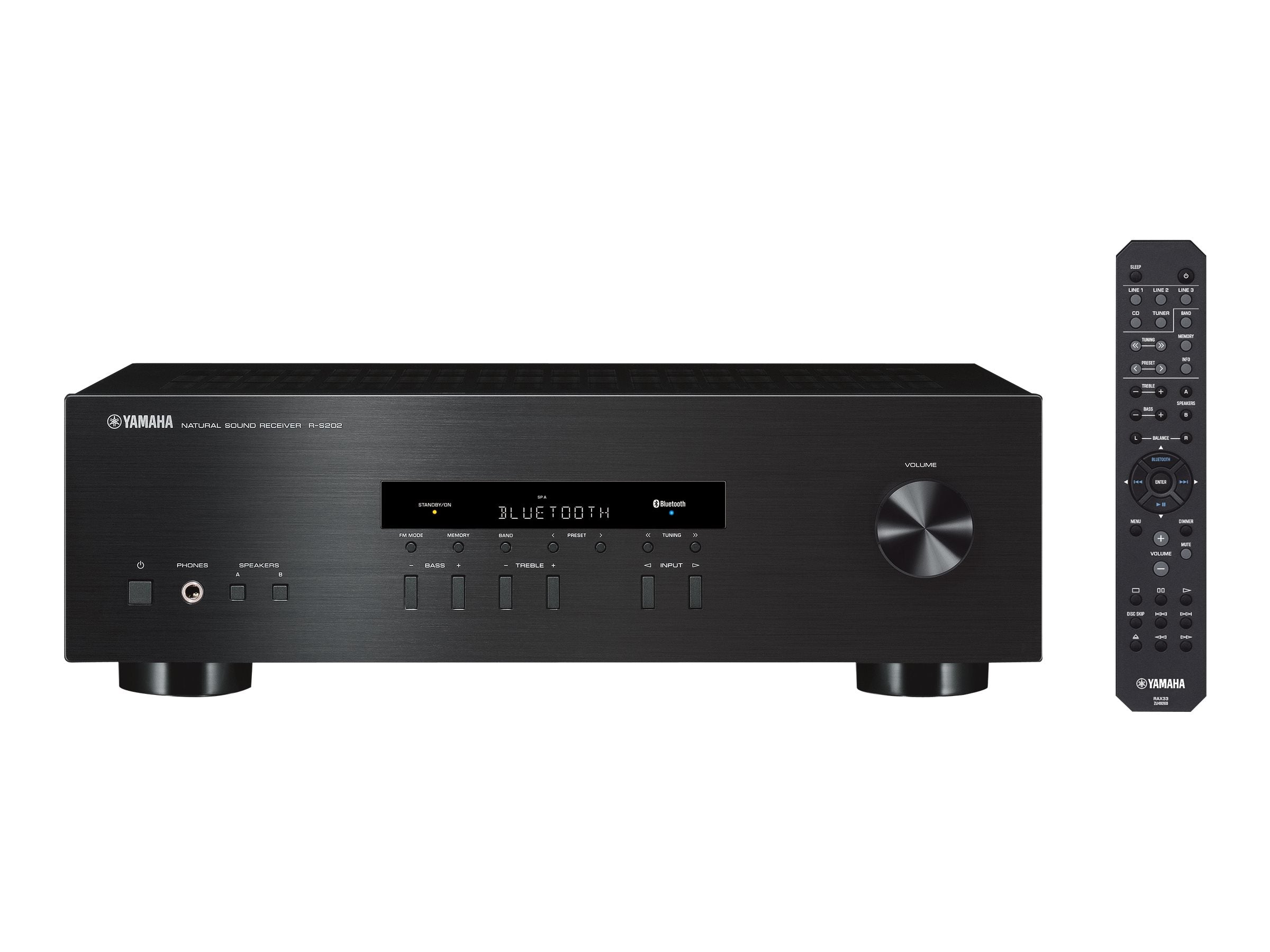 Yamaha R-S202 Stereo Receiver - High-Fidelity 2-Channel Audio Amplifier for Home Theater & Music Listening
