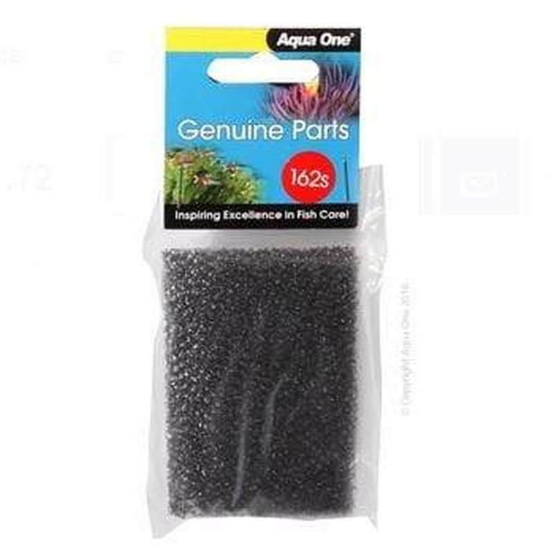Aqua One Sponge Filter 1pk 162s - Premium Betta Fish Tank Filter Media for Clean Water | Ideal for Small Aquariums, Fish Bowls & Betta Haven 25162s