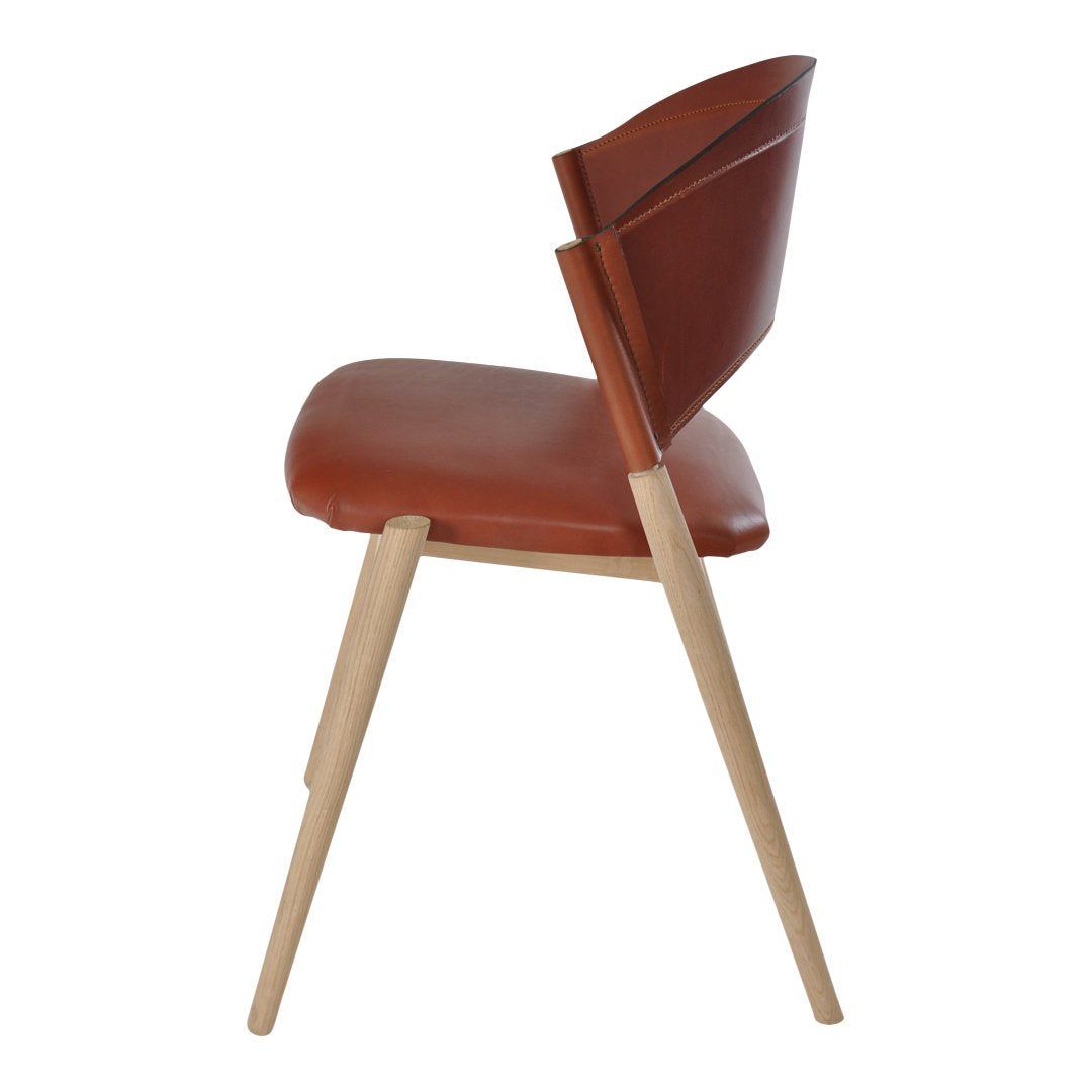 Dennis Marquart Ox Denmarq Dining Chair - Modern Wooden Dining Room Chair with Upholstered Seat - Perfect for Kitchen, Dining Room, and Home Office