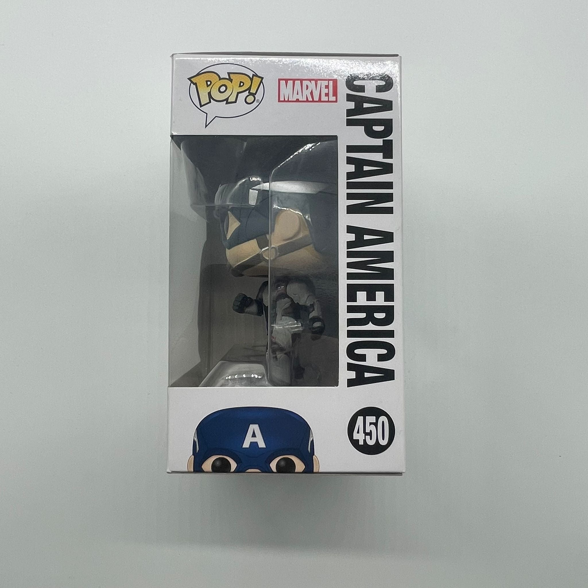 Captain America Marvel Avengers #450 Funko Pop Vinyl Figure - Collectible Action Figure for Superhero Fans, Perfect for Display, Gifts & Comic Book Collections