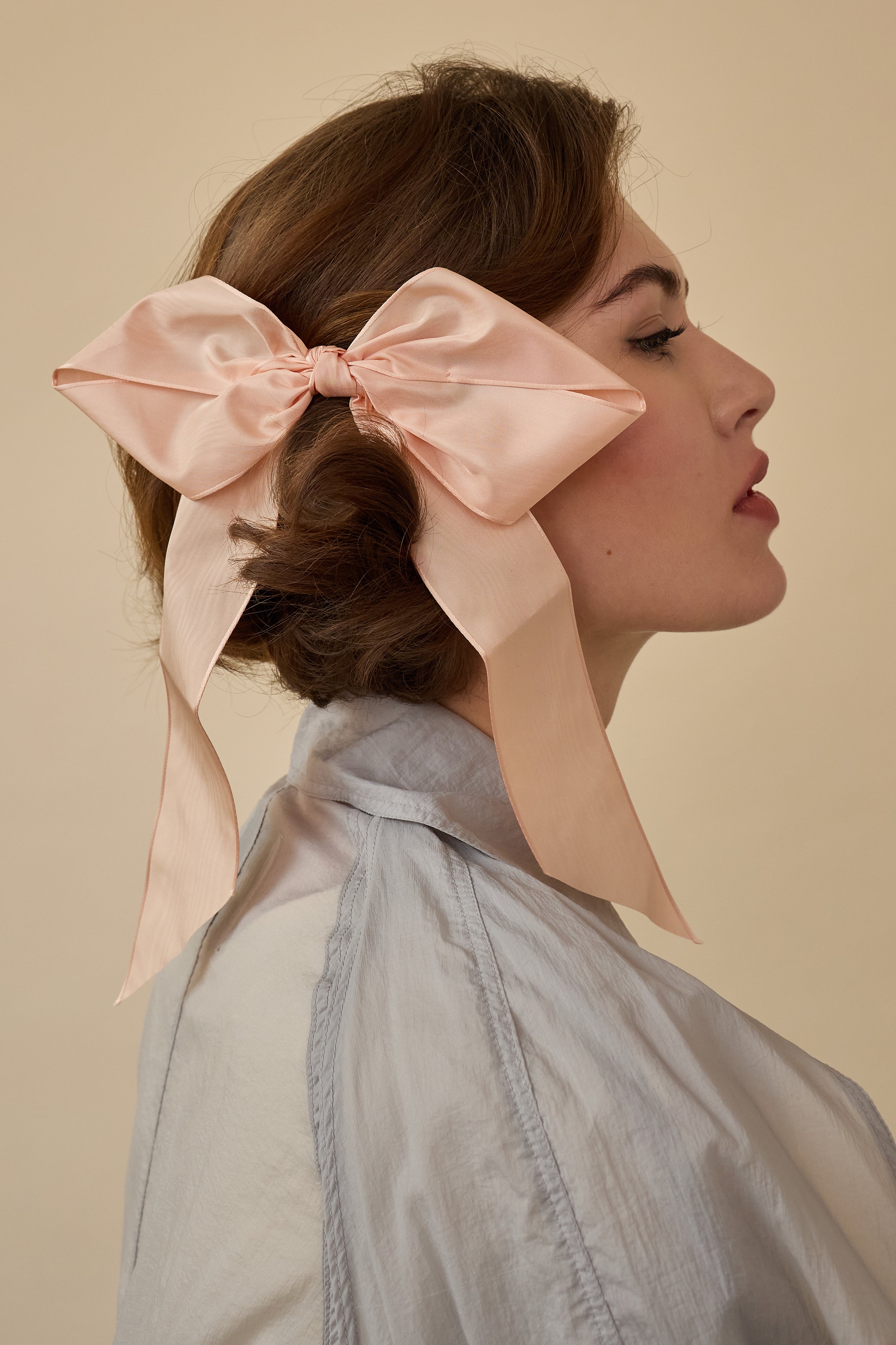 Heather Grosgain Bow - Elegant Hair Accessory for Women & Girls - Perfect for Weddings, Parties & Everyday Wear