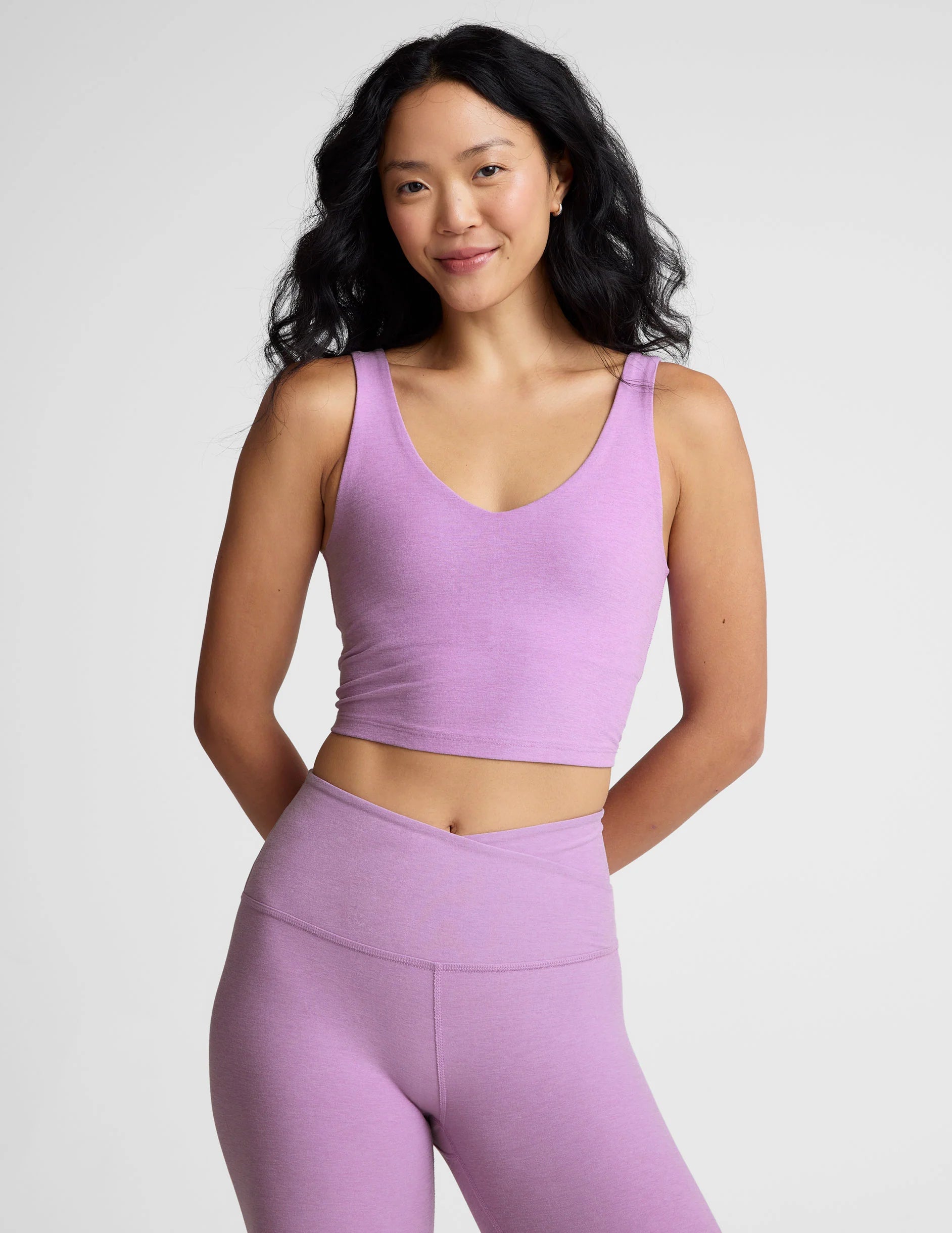 Beyond Yoga Spacedye Good Day Cropped Tank Top for Women - Soft Workout & Lounge Wear - Perfect for Yoga, Gym & Casual Outfits