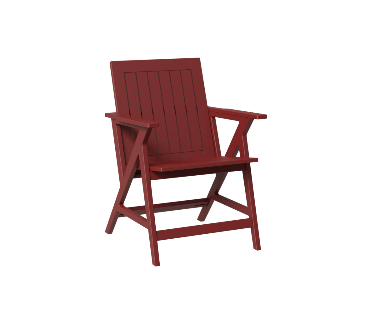 Berlin Gardens Kinsley Dining Arm Chair - Comfortable Patio & Outdoor Dining Chair for Garden, Deck, and Backyard Use
