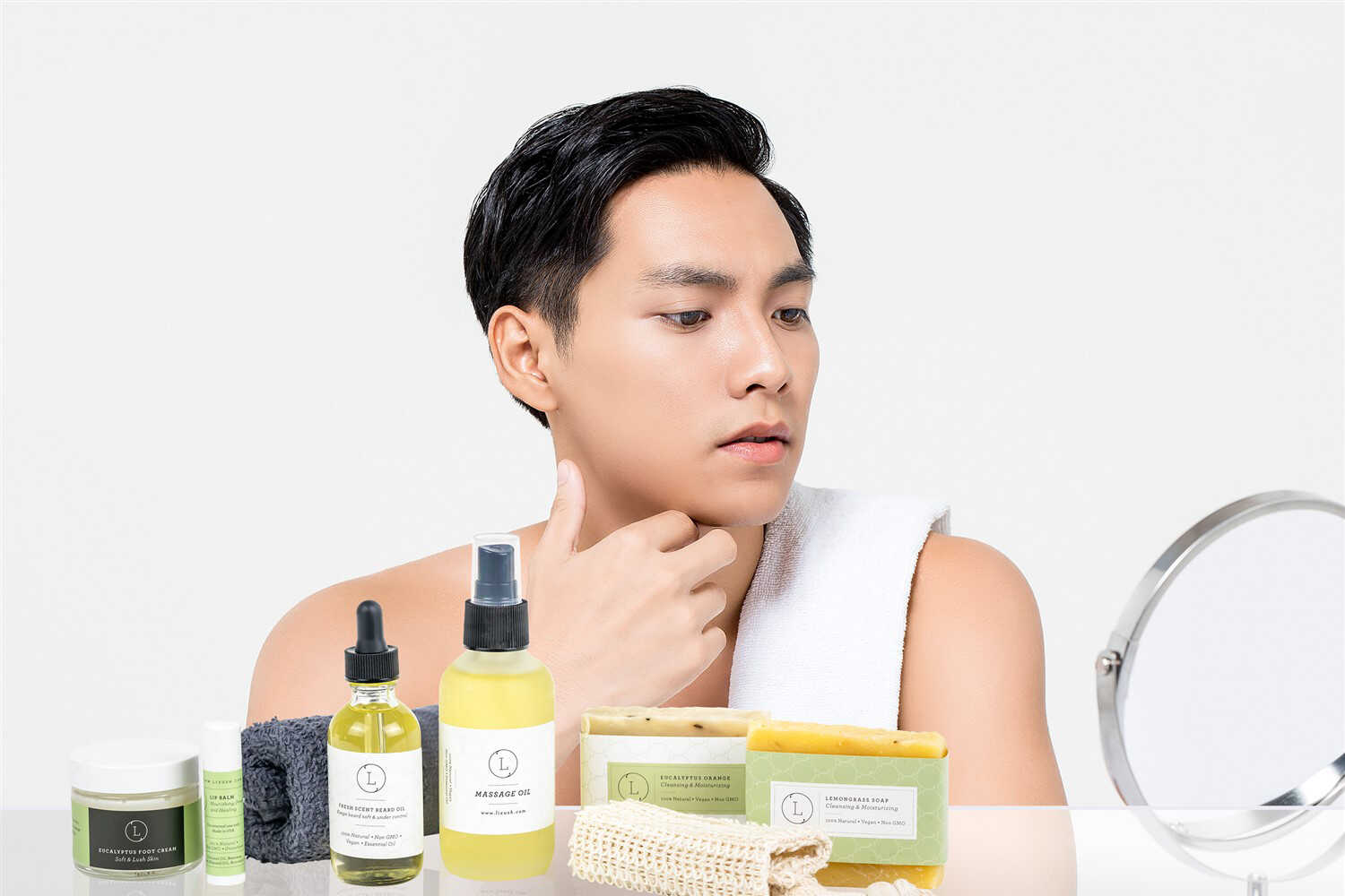 Natural Eucalyptus Men's Grooming Kit - Organic Skincare Set for Father's Day Gift - Perfect for Daily Face Care & Beard Maintenance