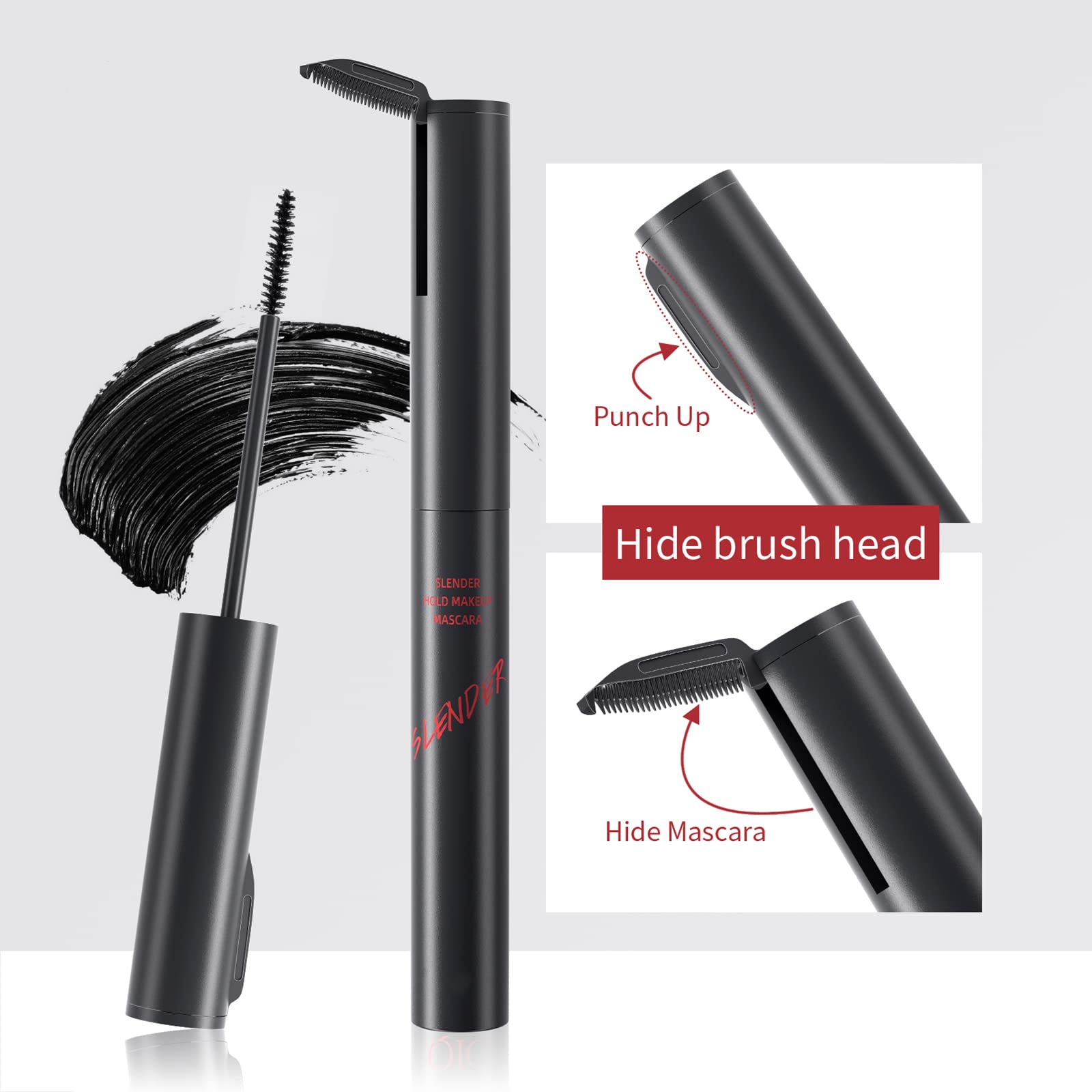 4D Silk Fiber Eyelash Mascara - Waterproof Black Mascara for Extra Long, Thick & Voluminous Lashes | No Clumping, No Smudging | Perfect for Daily Makeup, Party & Special Occasions