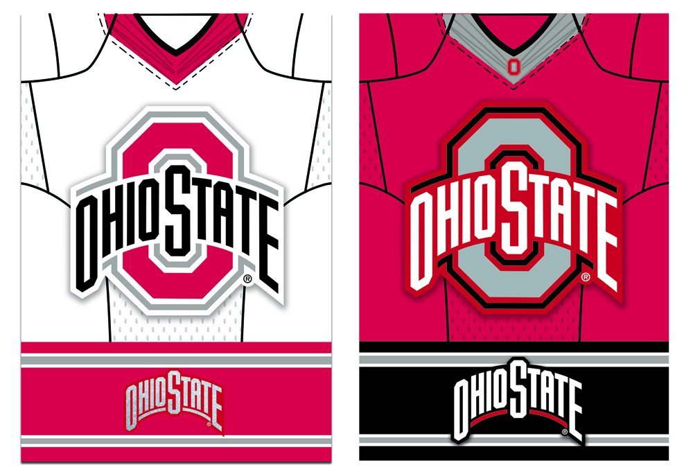 Ohio State Buckeyes Team Sports Garden Flag - 13 x 18 Inches NCAA Football Fan Decor for Yard, Porch, and Game Day Parties