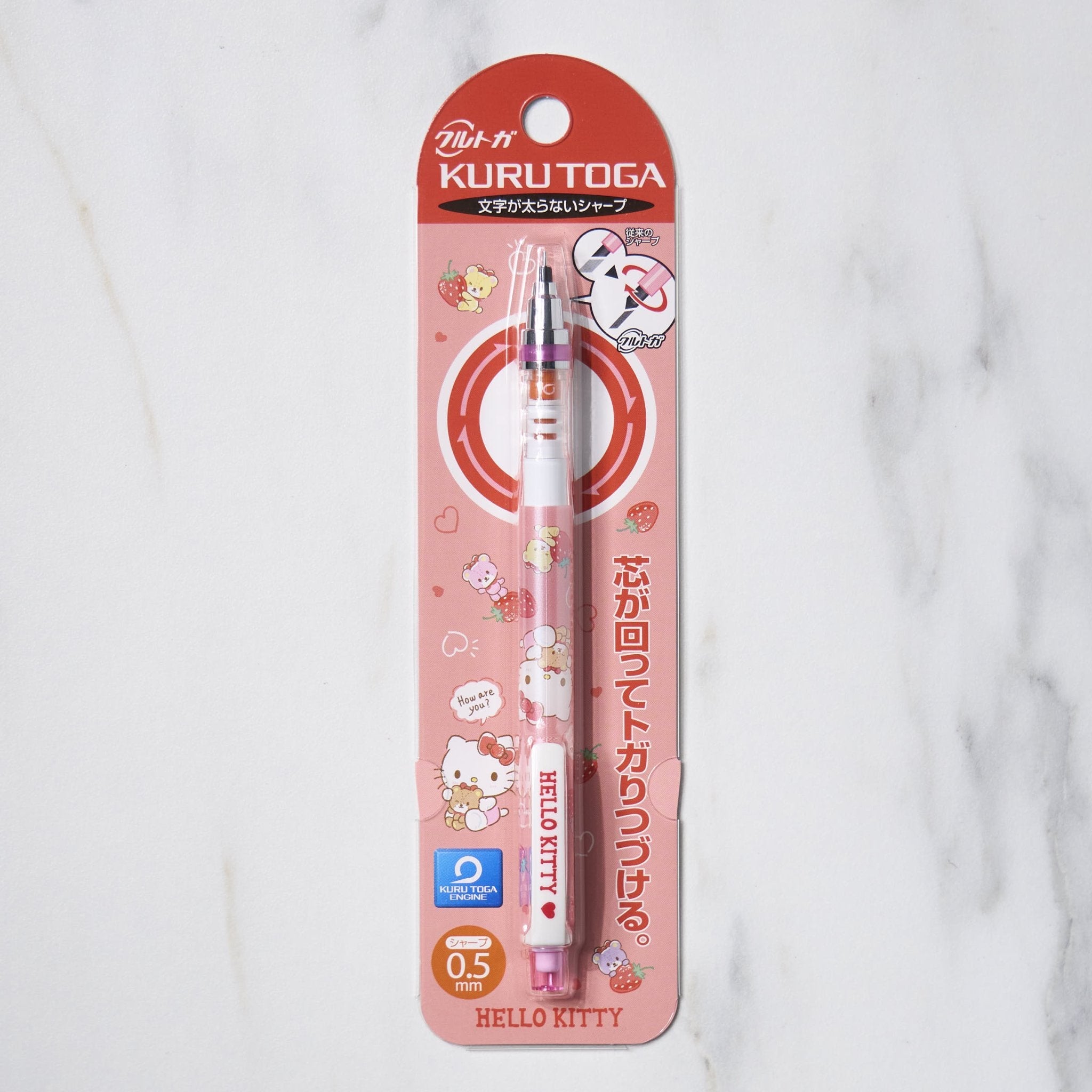 Sanrio Kuru Toga Standard Mechanical Pencil by Uni Mitsubishi - 0.5mm Rotating Lead for Smooth Writing - Perfect for School, Office & Anime Fans