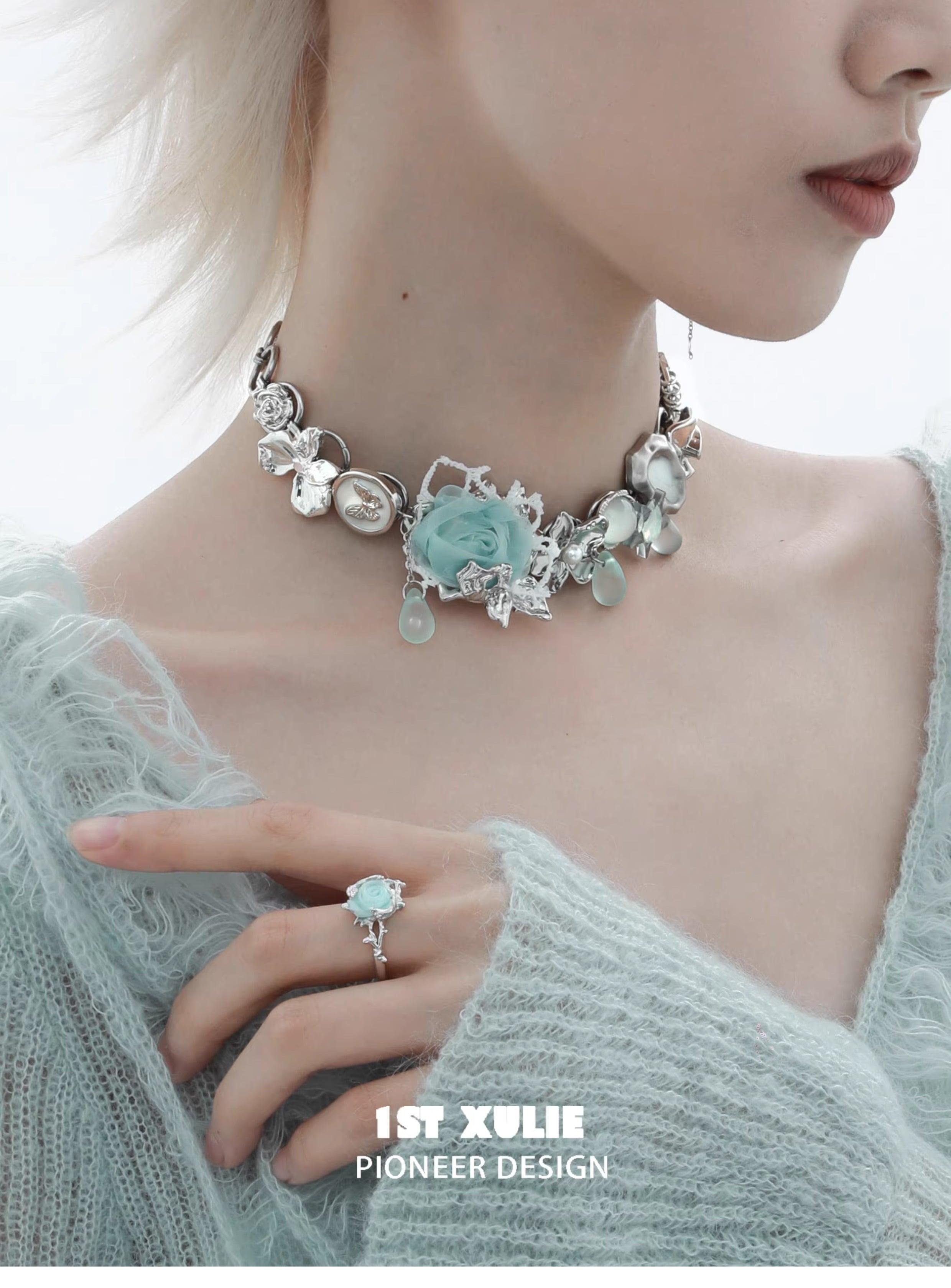 S925 Sterling Silver Knitted Rose Ring for Women - Elegant Floral Jewelry Gift for Valentine's Day, Anniversary & Romantic Occasions