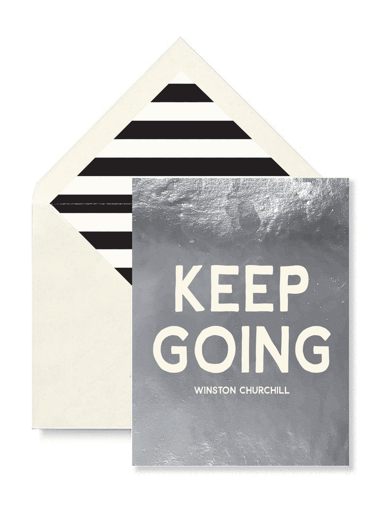 Keep Going Greeting Card - Inspirational Single Folded Card for Graduation, Promotion & Motivation | Perfect for Friends, Family & Coworkers