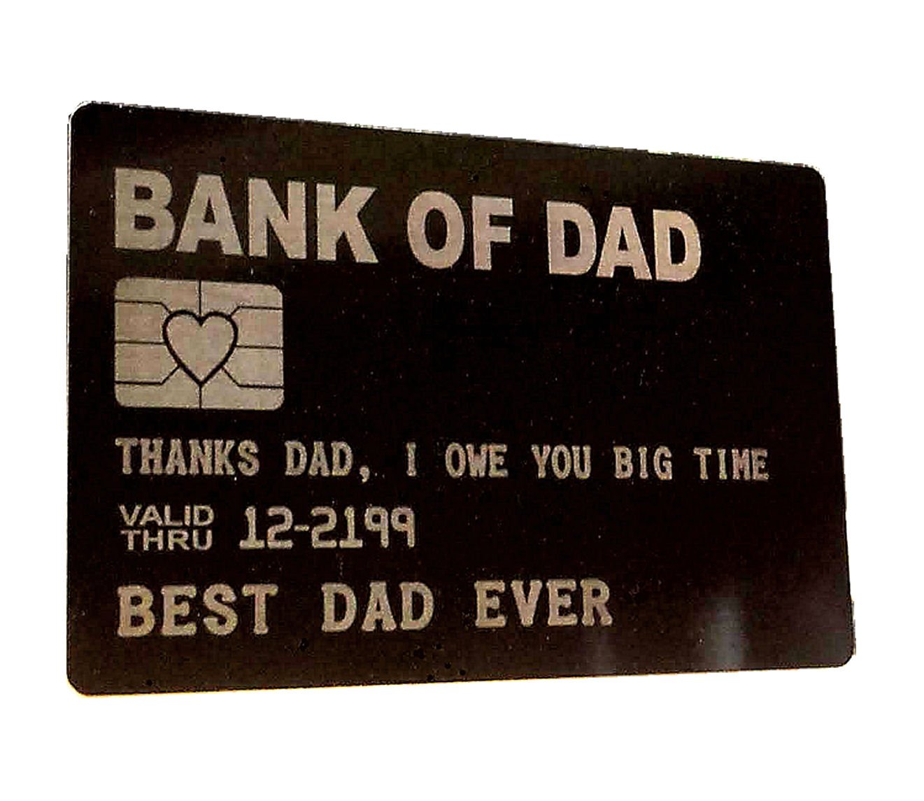 Personalized Dad Beer Glass with Engraved 'Bank of Dad' Wallet Card - 16oz Custom Pub Glass Gift Set for Father's Day, Birthday & Retirement - Perfect for Dads Who Love Whiskey, Beer & Special Occasions