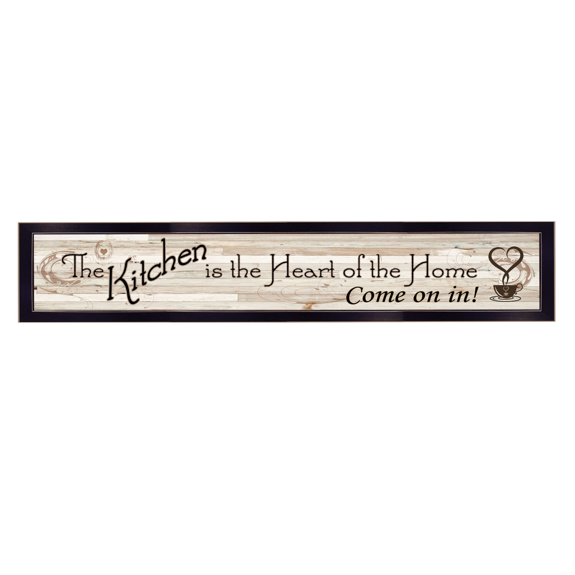 Ready to Hang Framed Print - 32x7 Inch Earth Tone Kitchen Wall Art Decor - Perfect for Home, Dining Room & Office Decoration