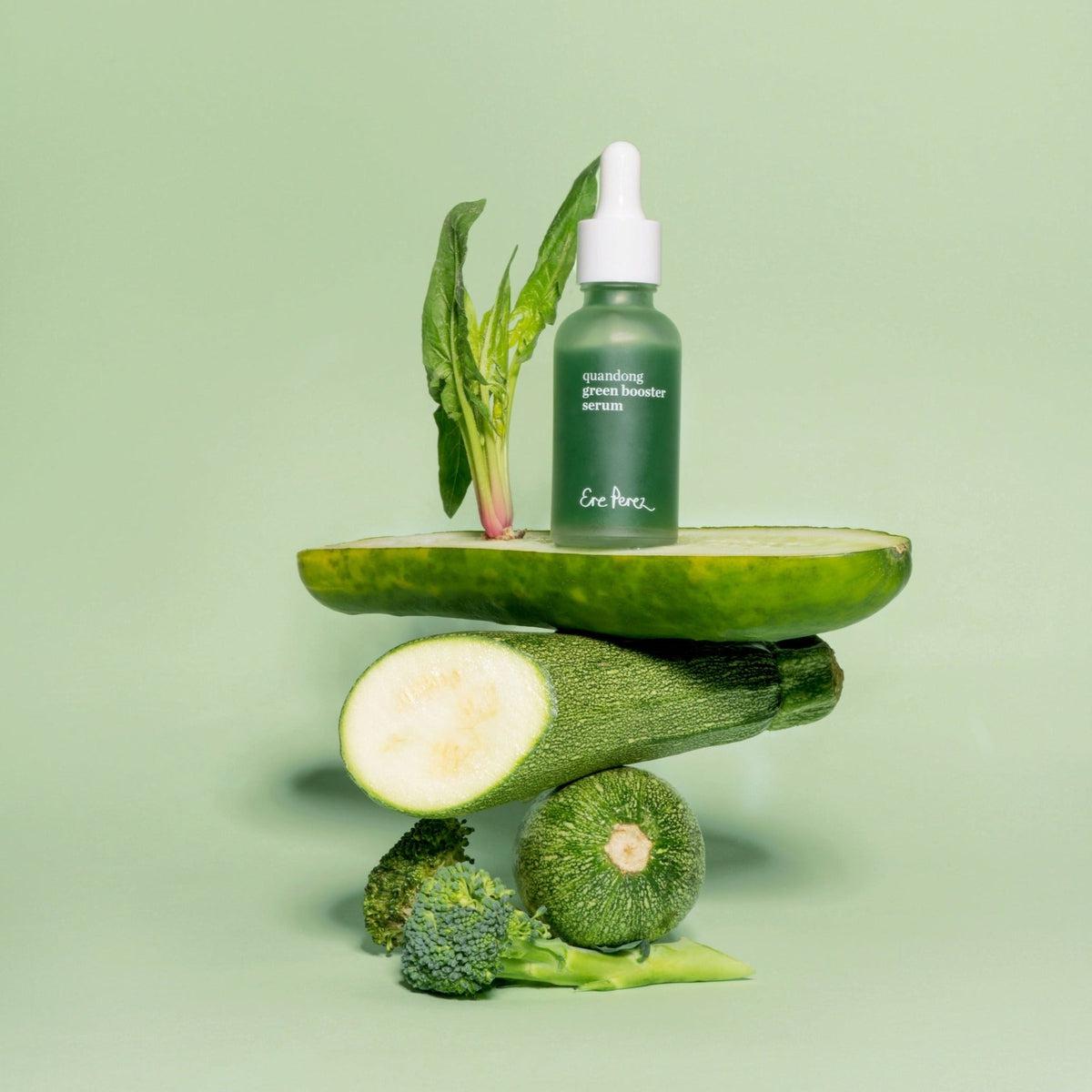 Quandong Green Booster Serum - Organic Anti-Aging Face Serum for Glowing Skin | Perfect for Daily Skincare Routine & Nighttime Hydration