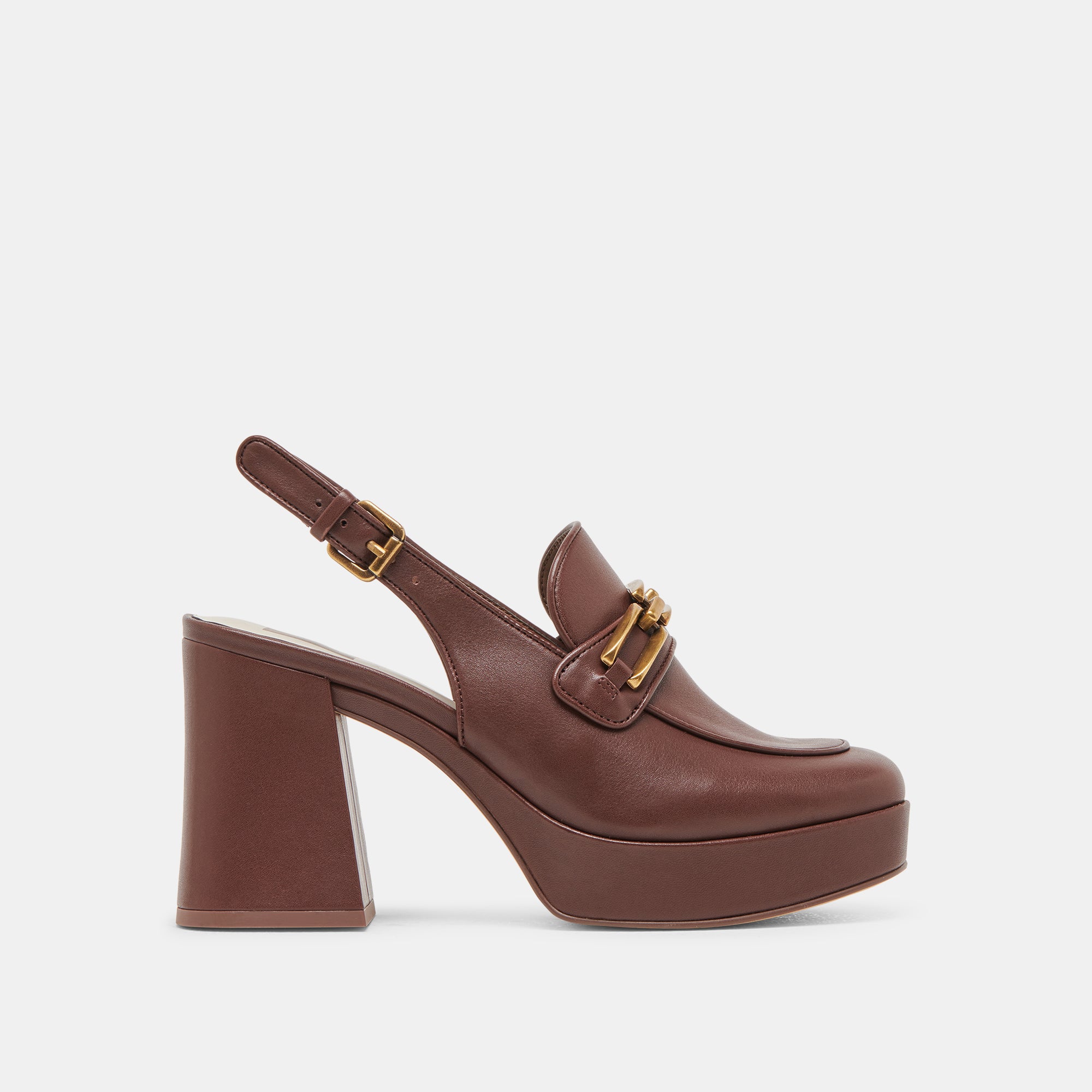 SIRUS Women's High Heels - Chocolate Brown Genuine Leather Pumps for Office, Party & Special Occasions