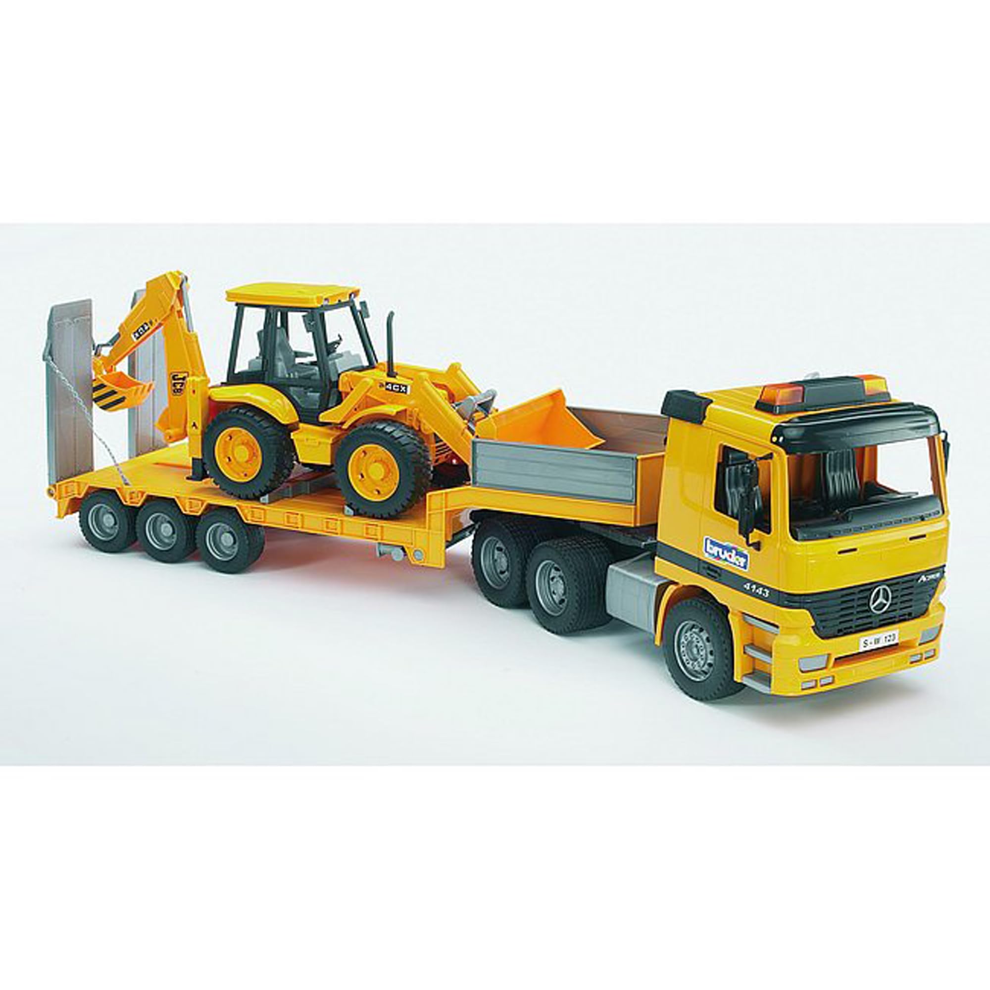 Bruder Toys 02428 JCB 4CX Loader Backhoe - Realistic Construction Toy for Kids, Durable Die-Cast Model with Movable Parts - Perfect for Imaginative Play, Sandbox Fun, and Construction-Themed Birthday Gifts