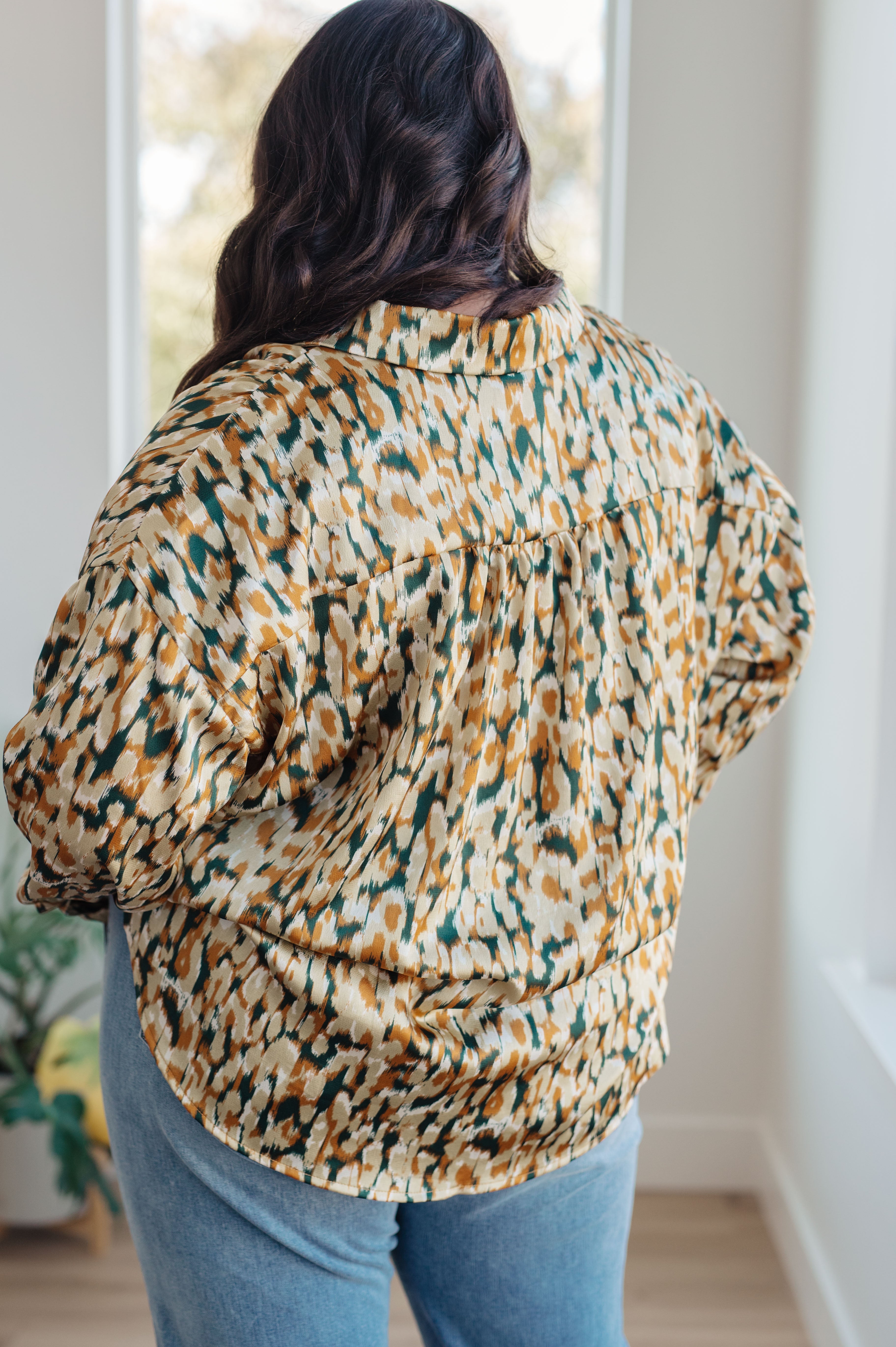 Stylish In the Willows Button Up Blouse for Women | Elegant Long Sleeve Shirt | Perfect for Office, Date Night & Casual Outfits