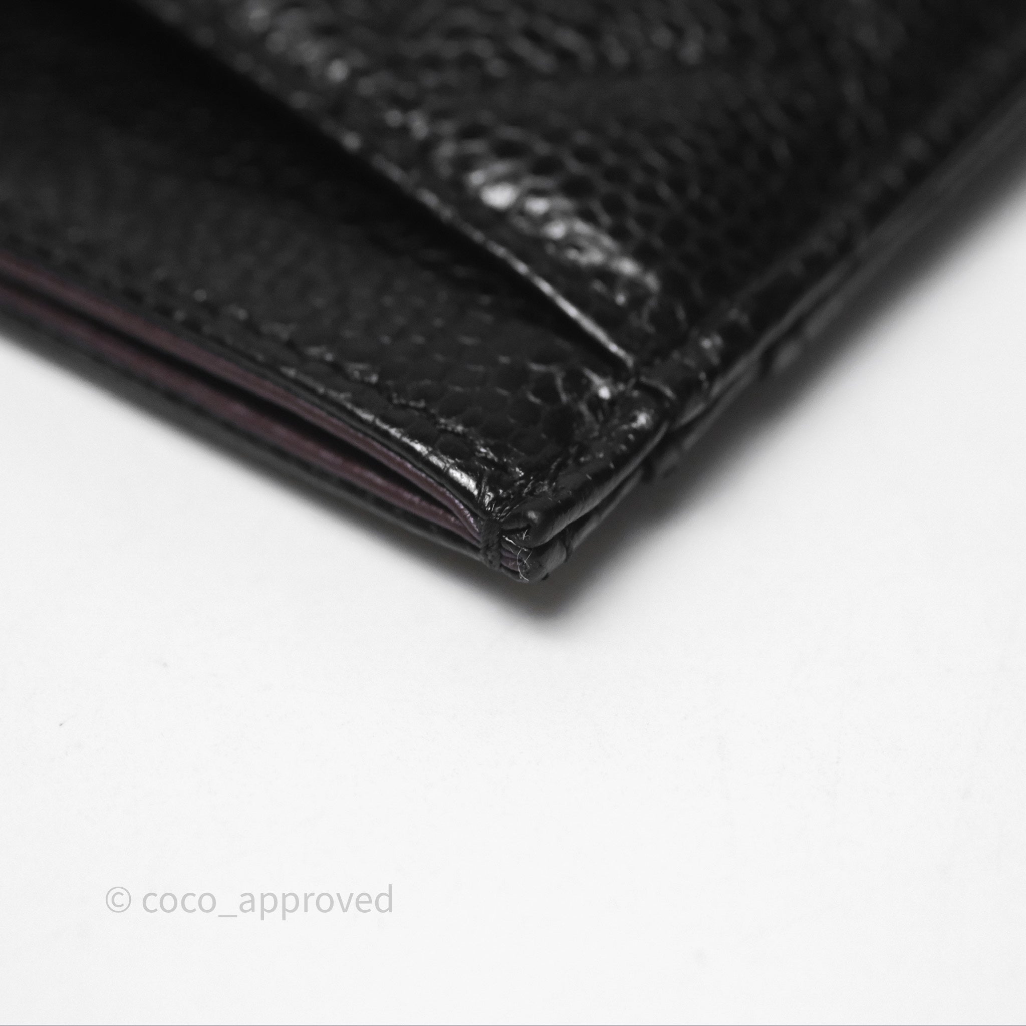 Chanel Classic Flat Card Holder in Black Caviar Leather with Gold Hardware - Perfect for Everyday Use & Luxury Gift Giving