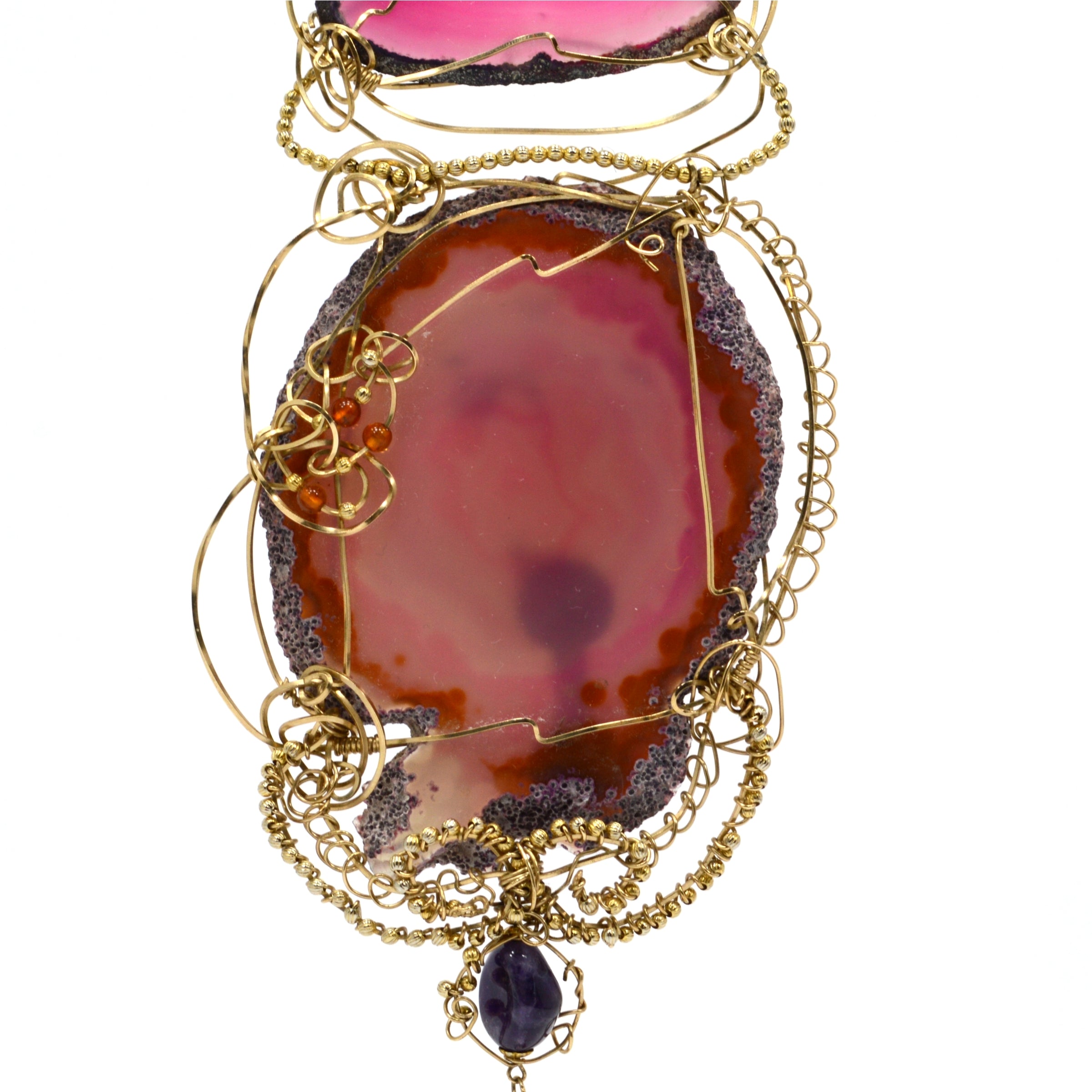 Stunning Handcrafted Amethyst Statement Necklace - 10 Unique Pendant Designs - Luxury Jewelry Gift for Women - Perfect for Weddings, Parties & Special Occasions
