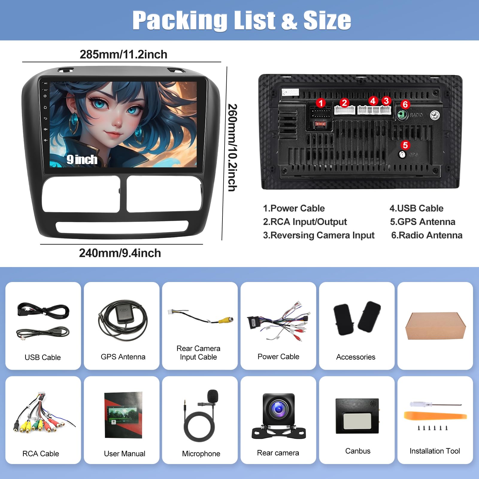 2G+64G Android 13 Car Stereo for Opel Vauxhall Combo & Fiat Doblo | 9