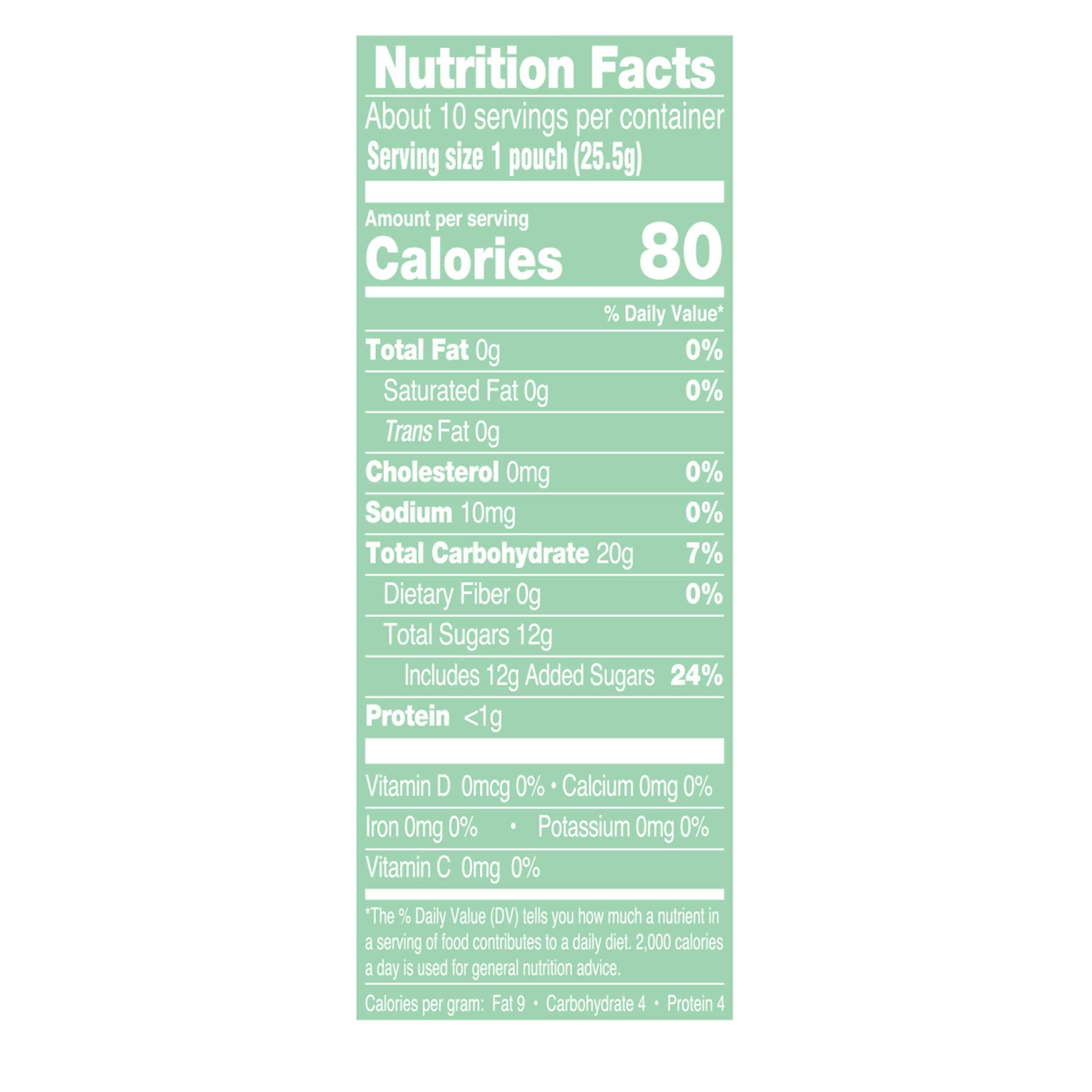 AriZona Green Tea Gluten Free Gummy Fruit Snacks - 10 Pack (0.9oz Single Serve Bags) | Healthy Vegan Snacks for Kids Lunch, Office & Travel | Delicious Natural Flavor Energy Boost
