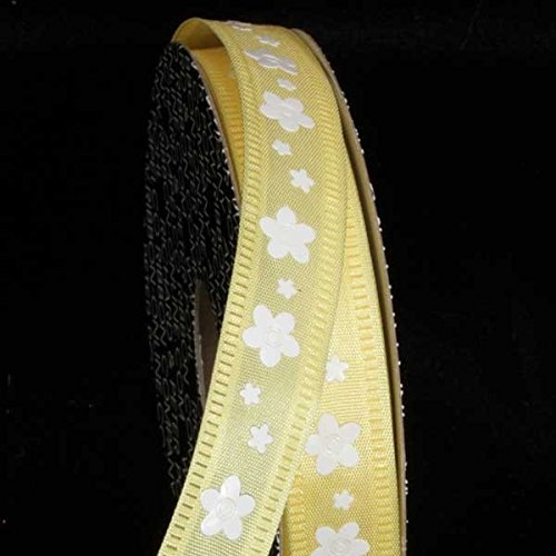 Semi-Sheer Yellow and White Floral Print Wired Bra - Comfortable Lace Bralette for Everyday Wear, Date Night & Layering