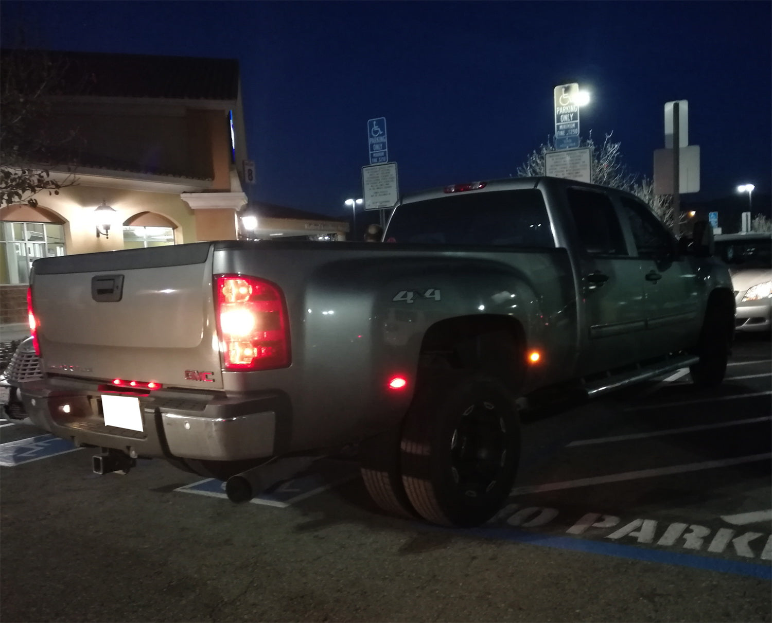 Clear Lens Full LED Rear Bed Side Marker Lights for 2008-2014 Chevy GMC 2500 3500HD Trucks - Bright Safety Lights for Night Driving & Off-Road Adventures
