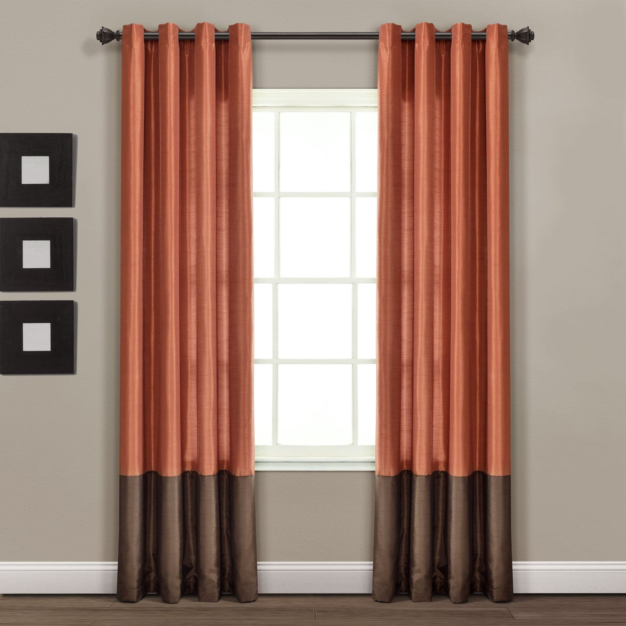 Prima Grommet Window Curtain Panel Set - Blackout Curtains for Living Room & Bedroom - Noise Reducing Thermal Insulated Drapes for Home Decor (Set of 2 Panels, 52x84 Inches) - Perfect for Privacy, Light Control & Energy Savings