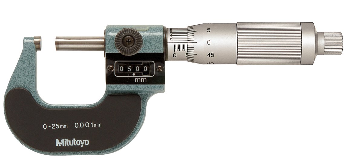 Mitutoyo 193-111 Digital Outside Micrometer - Precision Measuring Tool for Metalworking, Machining & Engineering (0-1