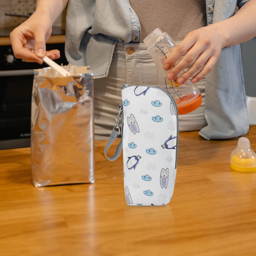 Kisangel Insulated Baby Bottle Bag - Thermal Breast Milk Cooler & Warmer for Travel, Oxford Cloth Mummy Bag with Handy Storage (Perfect for Daycare, Outings & On-the-Go Parents)