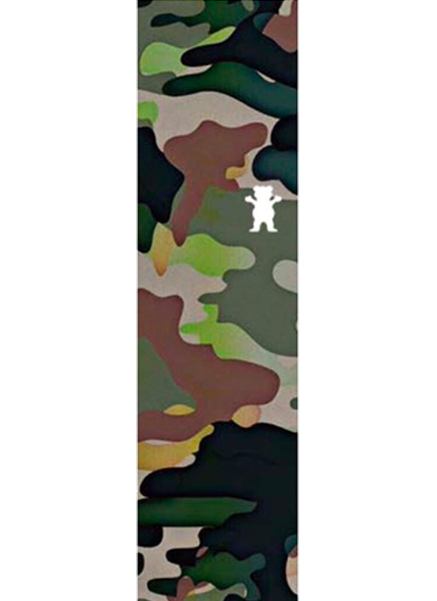 Grizzly Camo Grip Tape - Non-Slip Skateboard & Longboard Grip for Enhanced Traction - Perfect for Street Skating, Park Riding & Board Customization