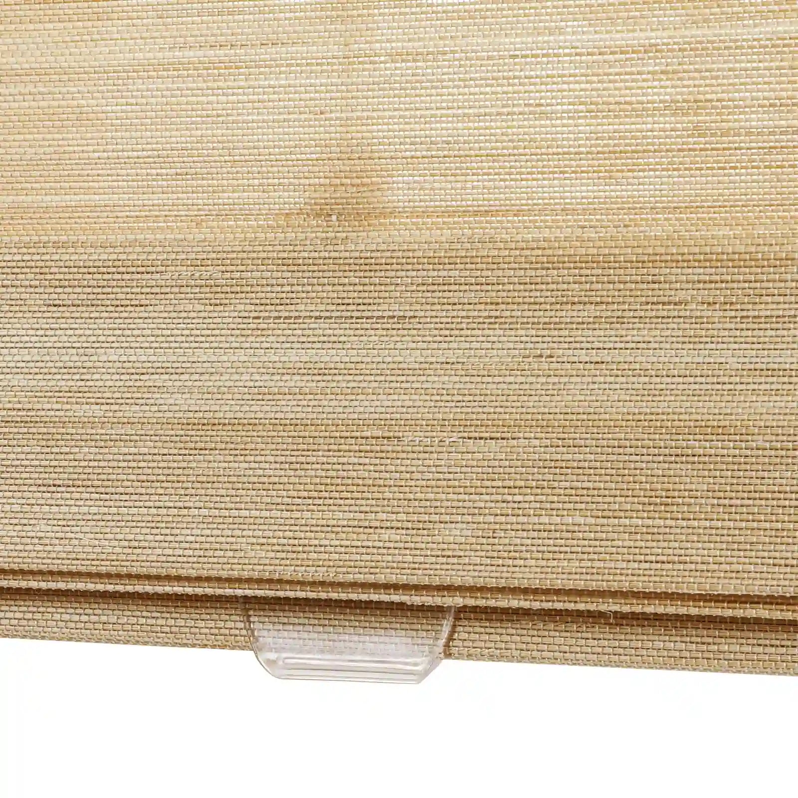 Sybil Bamboo Roman Shade in Beige - Natural Eco-Friendly Window Treatment for Living Room & Bedroom