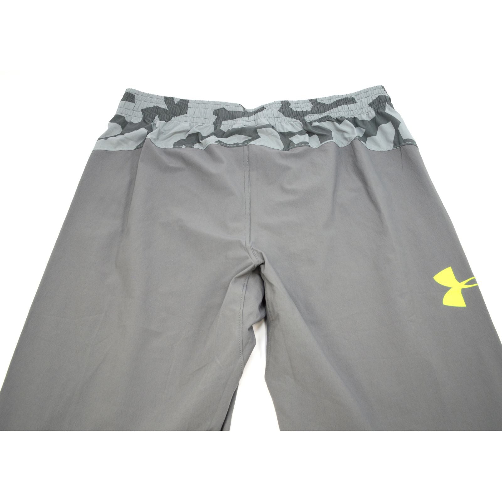 New Under Armour Fitted Combine Training Pants for Men - Tundra Gray, Size XL | Moisture-Wicking Gym & Workout Joggers for Running, Training & Sports