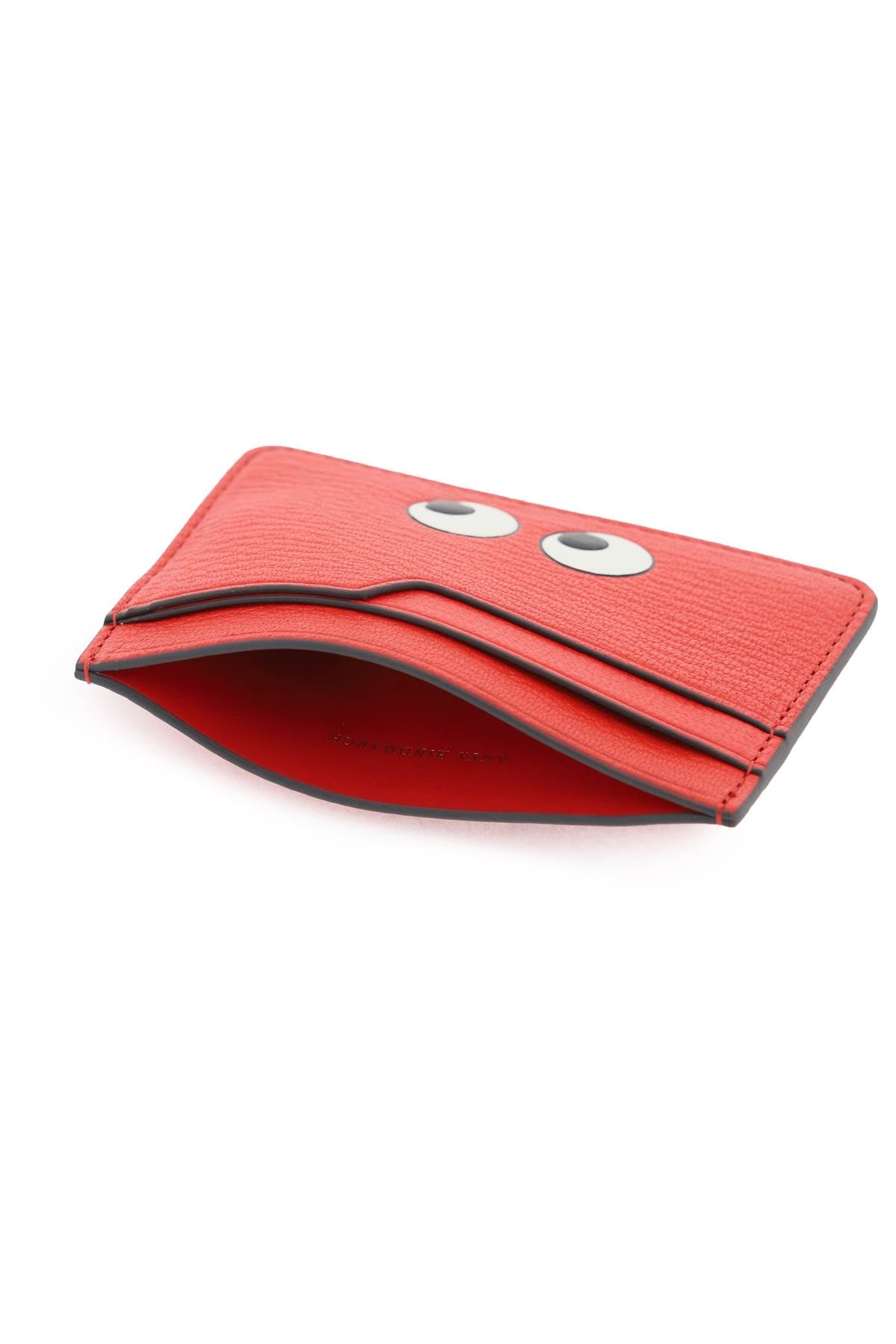 Anya Hindmarch Eyes Card Holder - Stylish Leather Credit Card Wallet for Women - Perfect for Everyday Use, Travel & Gift Giving