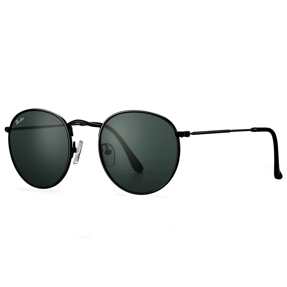 Acme Small Round Sunglasses for Women & Men - Classic Retro Metal Frame Sun Glasses (50mm, Polarized/Non-Polarized) | Perfect for Driving, Beach & Outdoor Activities