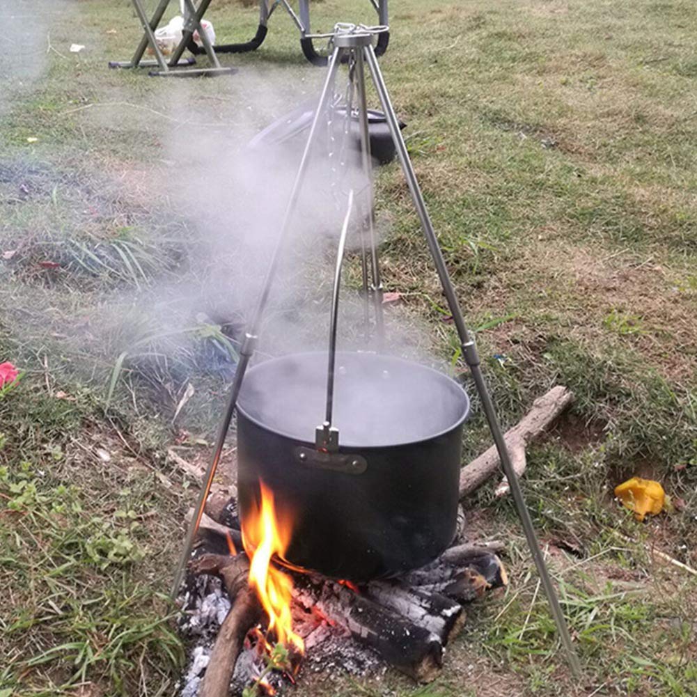 **Best Hanging Pot for Camping & Hiking - Lightweight Single Soup Cooking Pot - Perfect for Outdoor Adventures & Backpacking Meals**