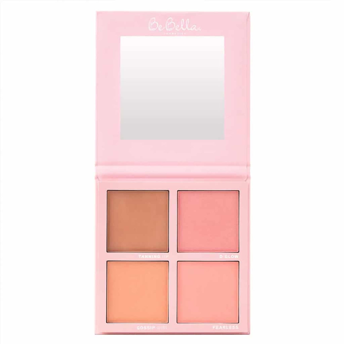 Medium Blushed Color Quad Eyeshadow Palette - Neutral Matte & Shimmer Shades for Everyday Makeup | Perfect for Daytime Office Look & Evening Party Glam