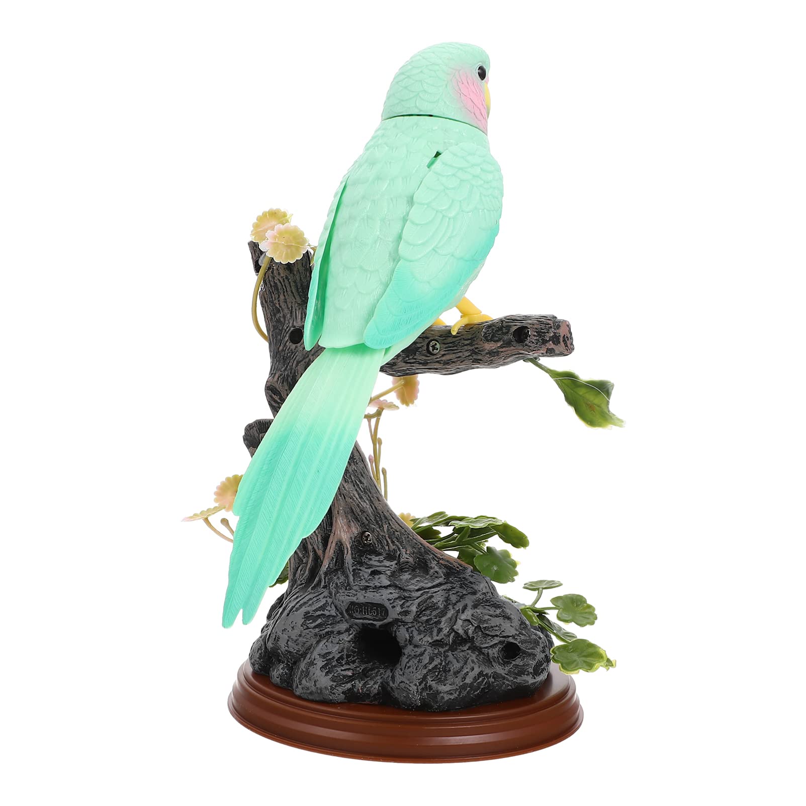 Kisangel Talking Parrot Toy - Repeats What You Say with Recording Playback Function, Fun Interactive Bird Toy for Kids & Adults, Perfect for Home Decor, Office Desk Accessory & Gift Idea