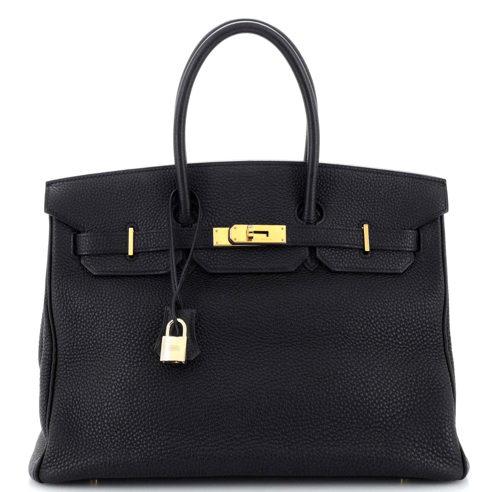 Birkin Handbag Noir Togo Leather with Gold Hardware 35cm - Luxury Designer Tote for Women, Perfect for Work, Travel & Special Occasions