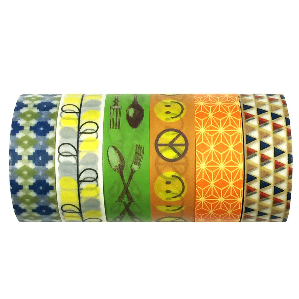Allydrew Washi Masking Tape Collection - 50 Rolls Premium Decorative Tape Set for Scrapbooking, Bullet Journaling, Gift Wrapping & DIY Crafts