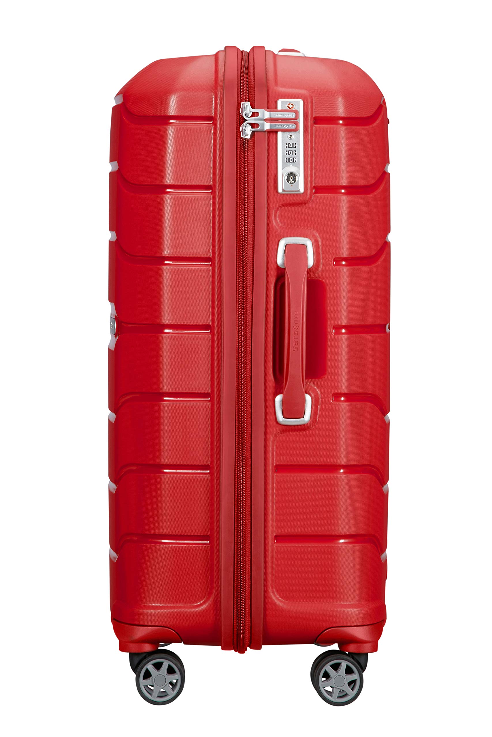 Samsonite Red Carry-On Luggage 68cm (85L) - Lightweight & Durable Suitcase for Business Travel & Weekend Getaways