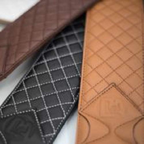 D&A Pro-Performance Quilted Leather Instrument Strap - Premium Guitar/Bass Strap for Musicians - Comfortable & Durable (VCC-0100) - Perfect for Live Performances, Studio Sessions & Travel