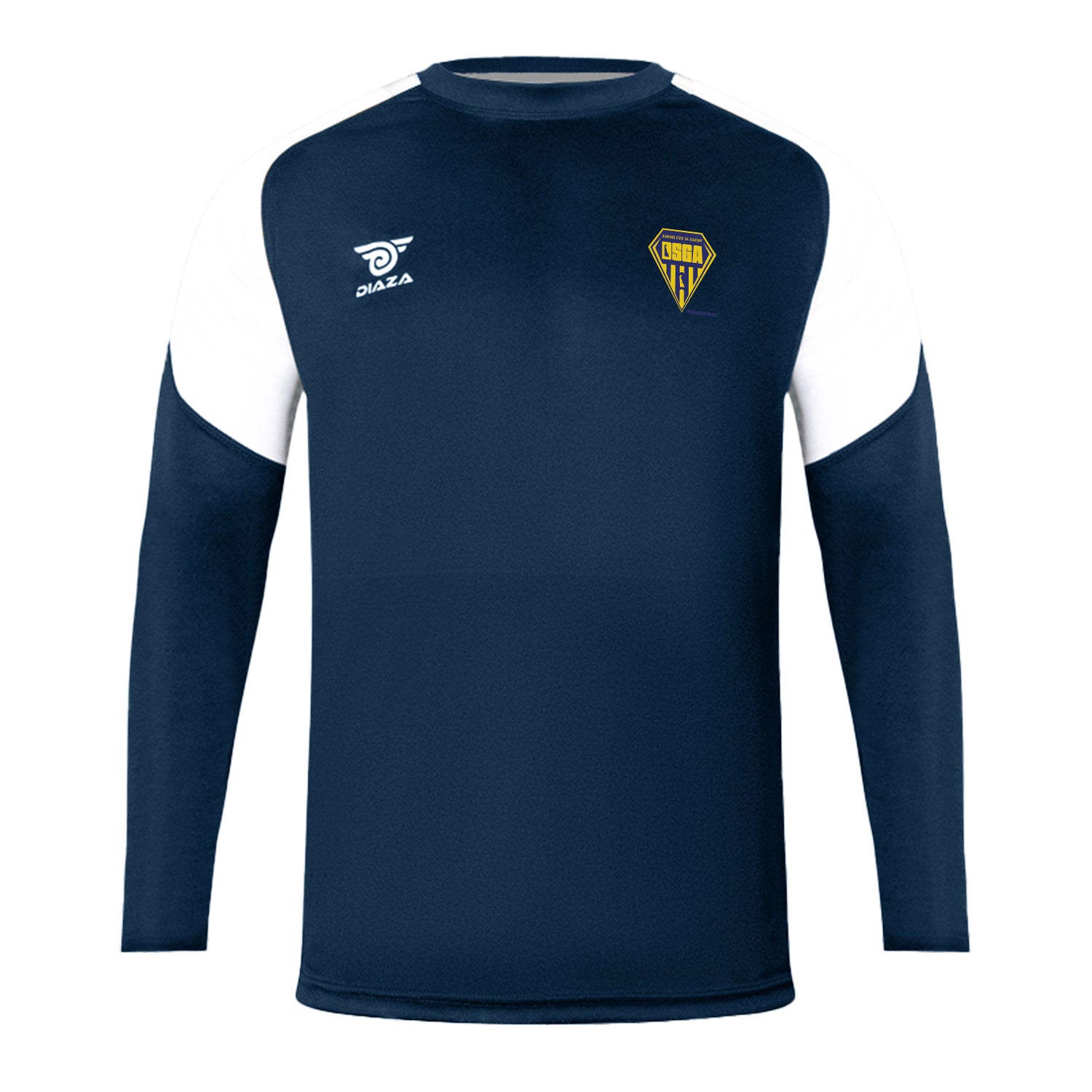 Diamond State Academy Long Sleeve Training Shirt - Navy Blue Workout Top for Men & Women | Gym, Yoga, Running & Athletic Performance Apparel